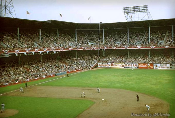 Pinstripes - On this day in 1955, a fantastic view of World Series