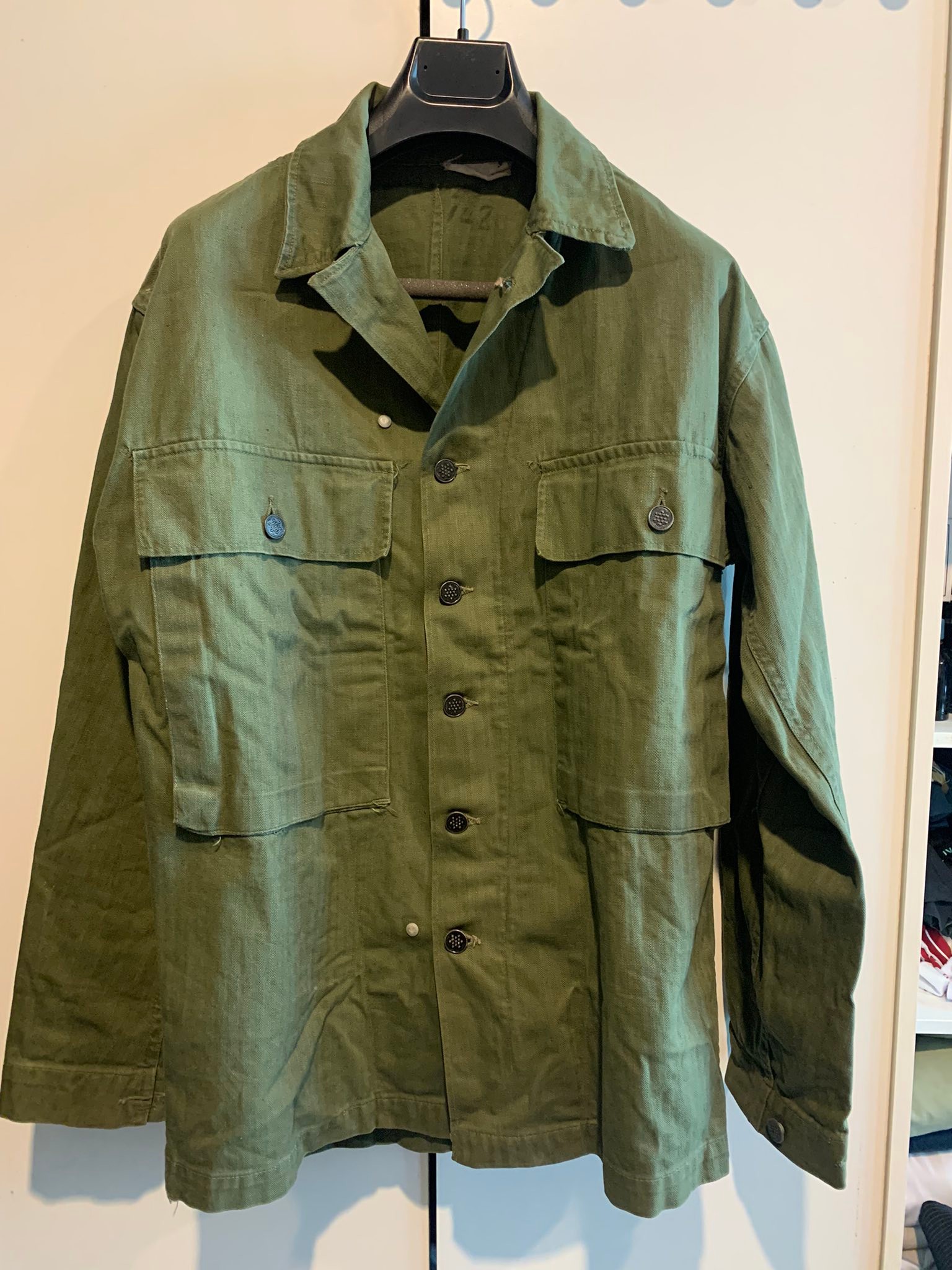 1940s WW2 US Army P43 HBT military jacket