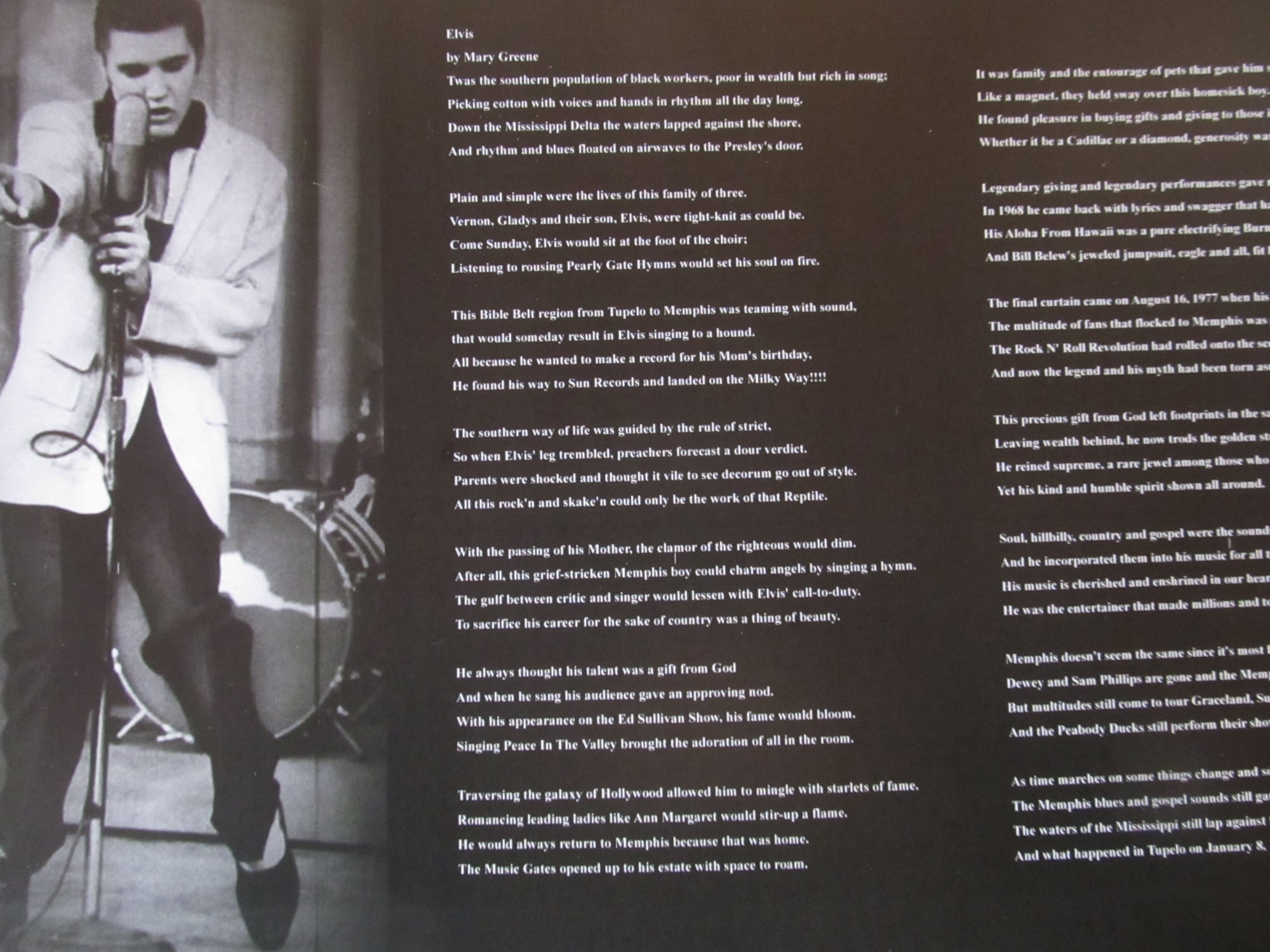 T-R-O-U-B-L-E Elvis Presley I play an old piano from nine till a 