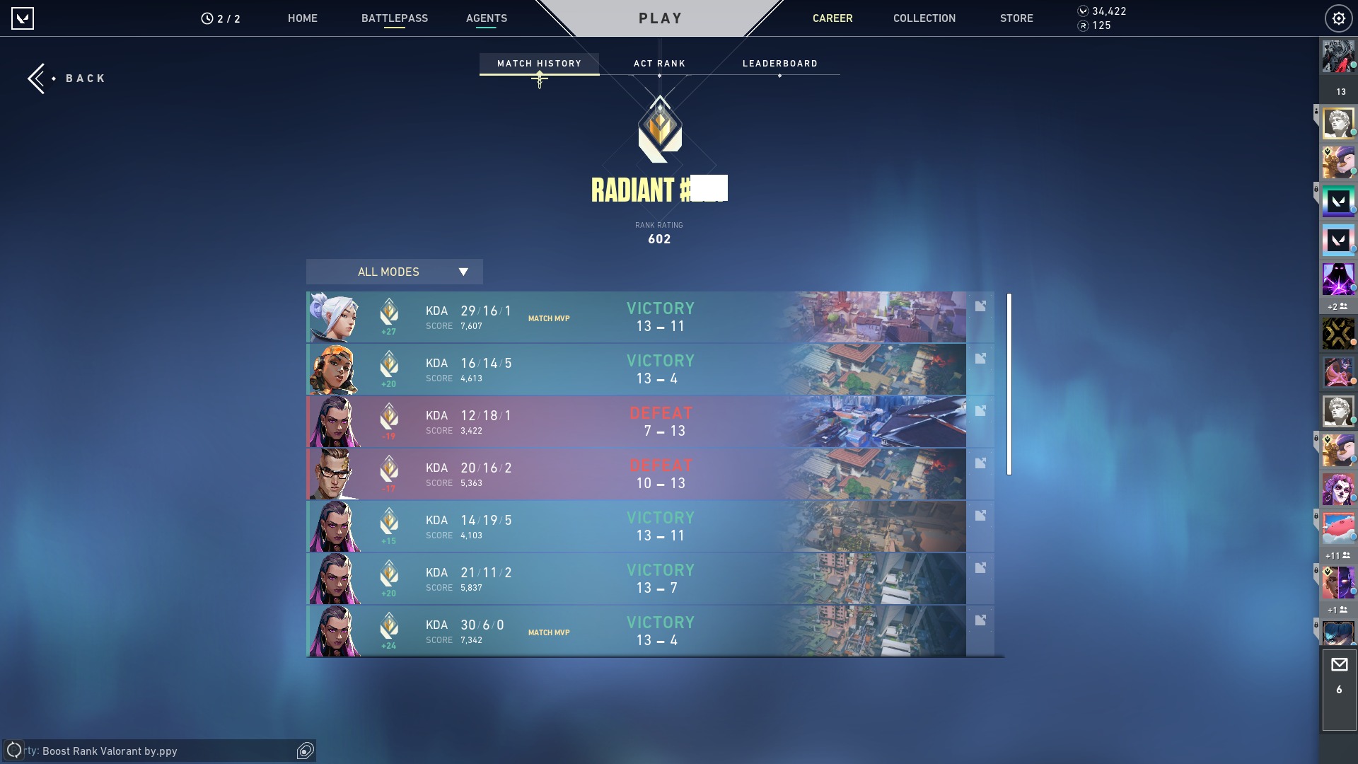 Rank Up Valorant By.PPY - Rank RD*400 - RD*600 #ep4 Act III #เล่นเองไม่ ...