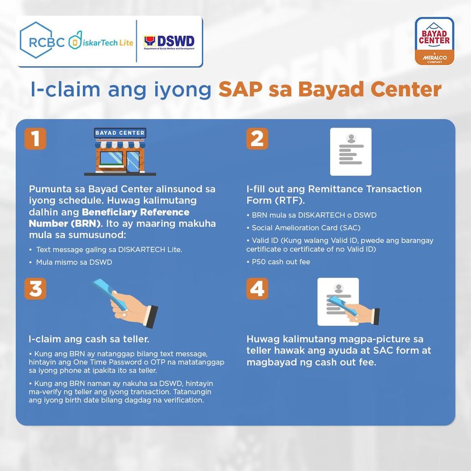 Bayad - Mga MakaBayad! Pwede nang i-claim ang DSWD SAP...