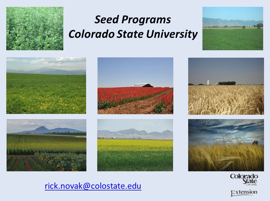 Colorado Seed Growers Association | Fort Collins CO