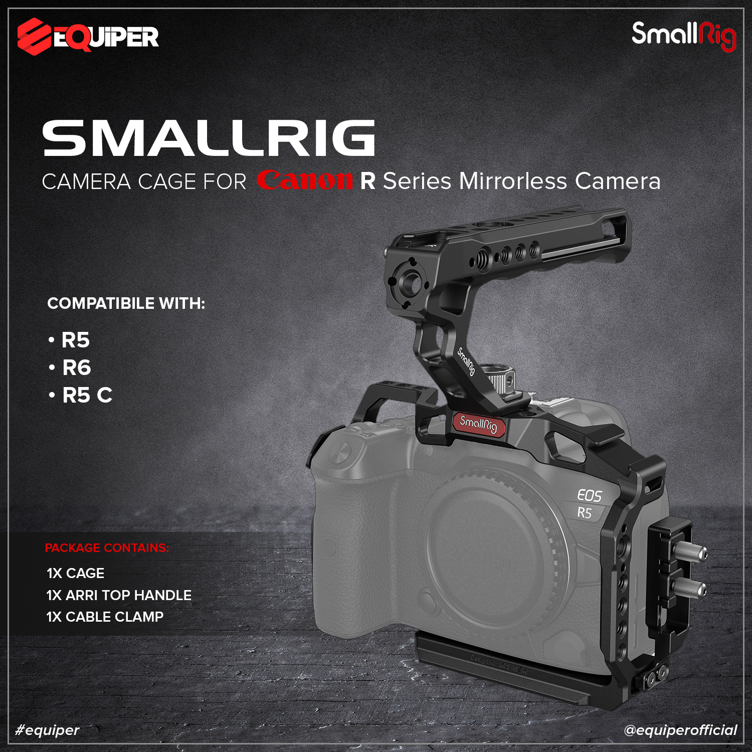 Equiper - SmallRig 3830B Handheld Kit for Canon EOS R5/R6/R5 C https ...
