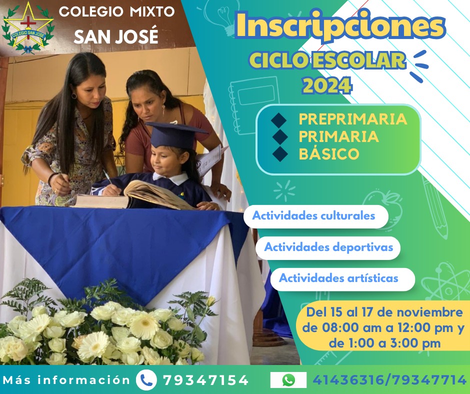 INSCRIPCIONES CICLO... - Colegio Mixto "San José", Teculután