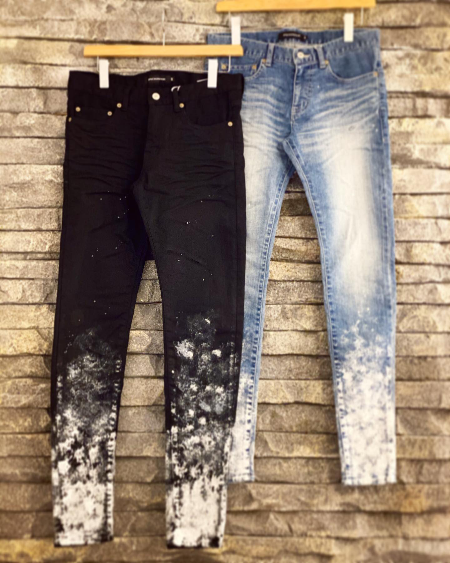 NEW ARRIVAL GRADATION HAND PAINT DENIM size : S,M,L,XL price 
