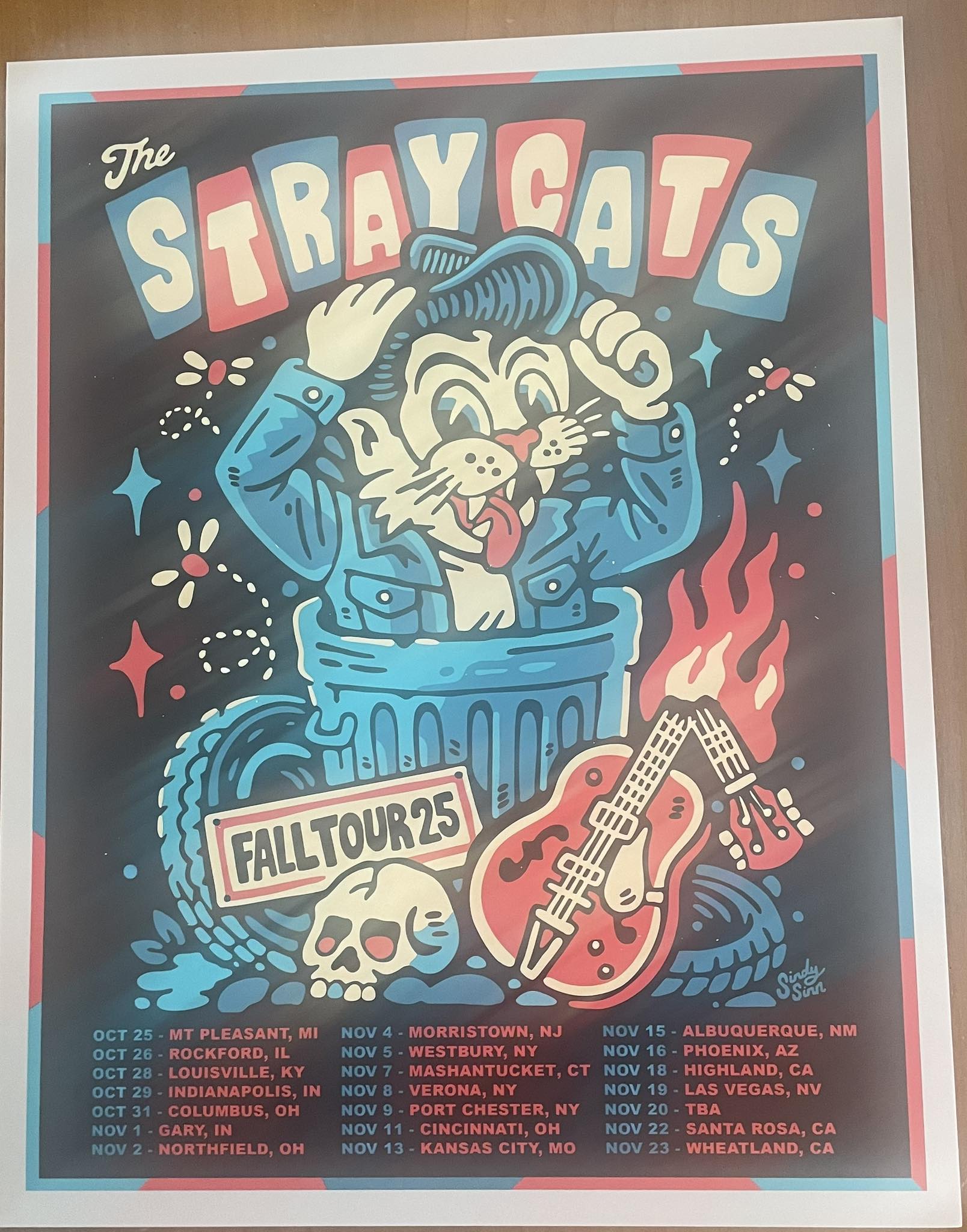 Brian Setzer. (Lead singer of The Stray Cats) Thankfully, I was