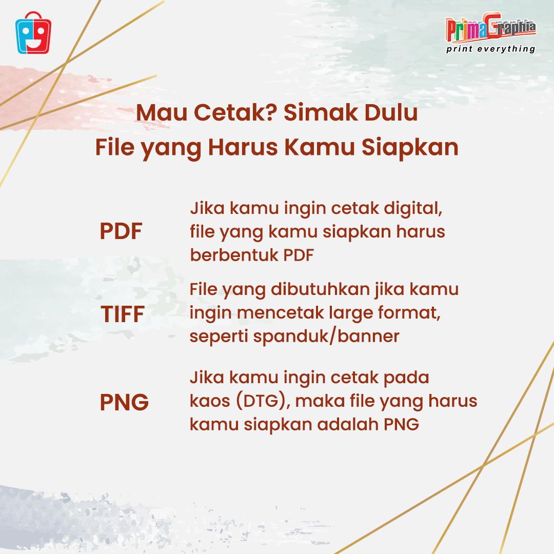 PrimaGraphia - Mau cetak? Simak dulu format file yang...