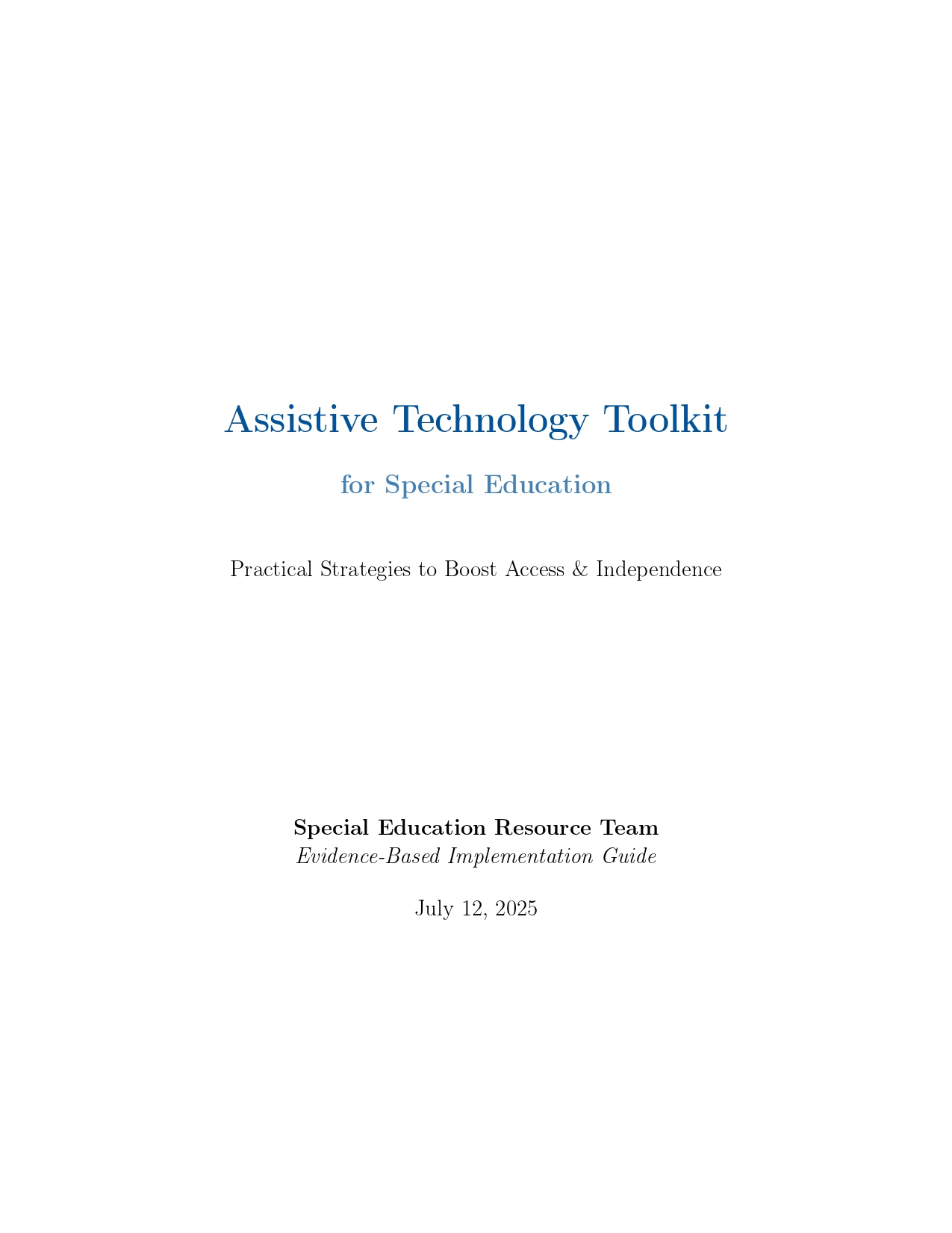 Special Education Community | # Assistive Technology Toolkit for ...