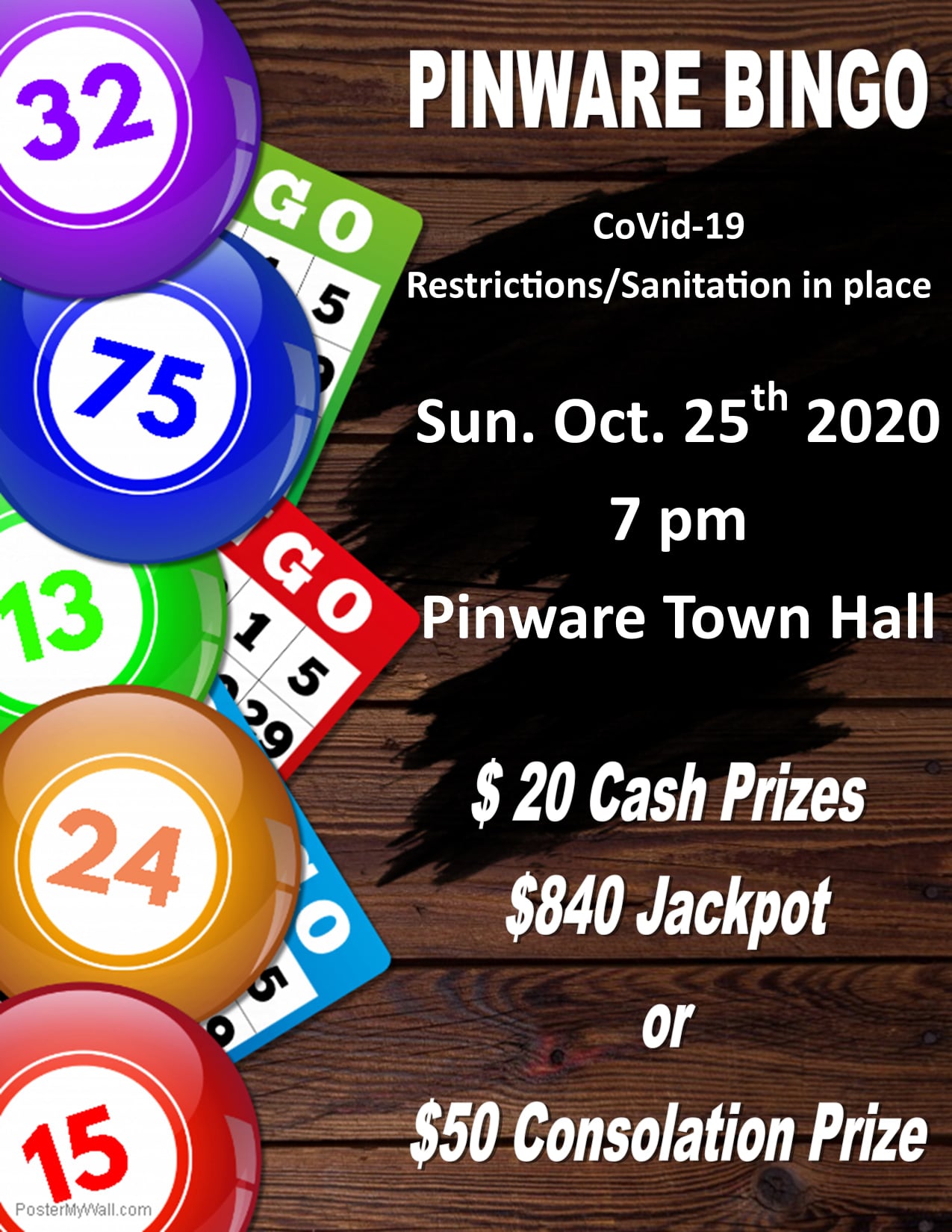 Pinware Town Council - *** PINWARE BINGO *** CoVid-19 Restrictions ...
