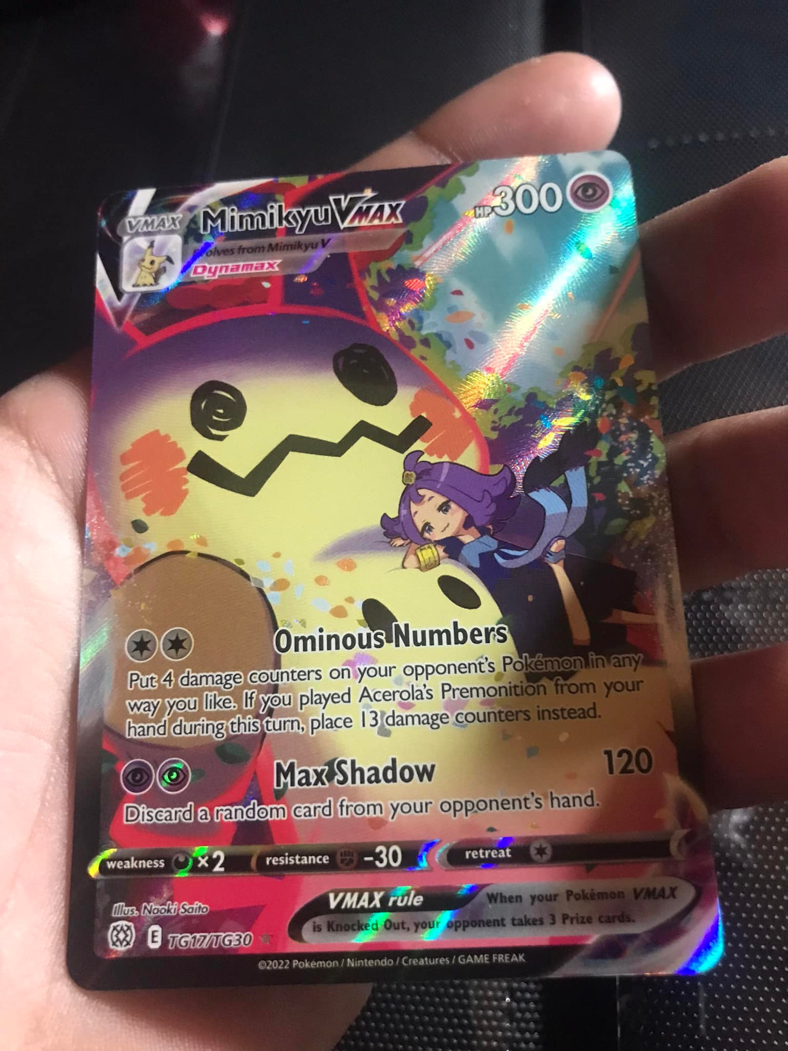 mimikyu vmax pokemon card value CGC 9.5 VMAX Climax Singles Pokemon - Mimikyu VMAX -