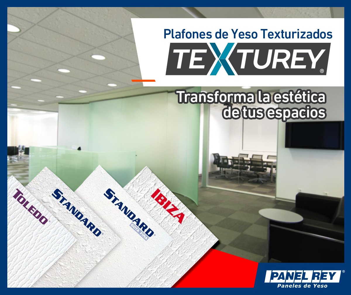 Panel Rey - ¡Conoce nuestros Plafones de Yeso Texturizados...