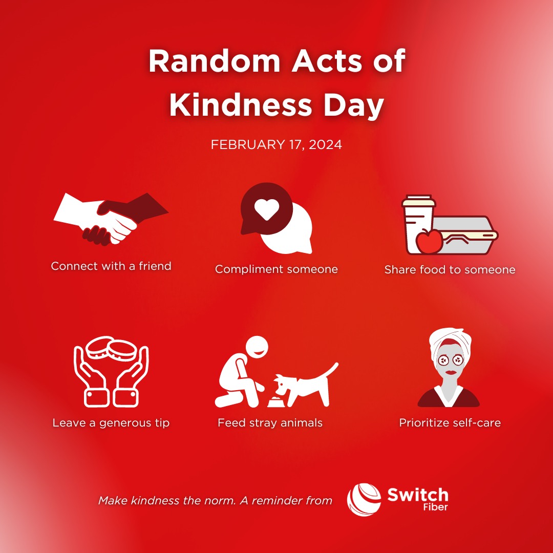 Switch Fiber - Small gestures, big impact. 🌍 Happy Random...