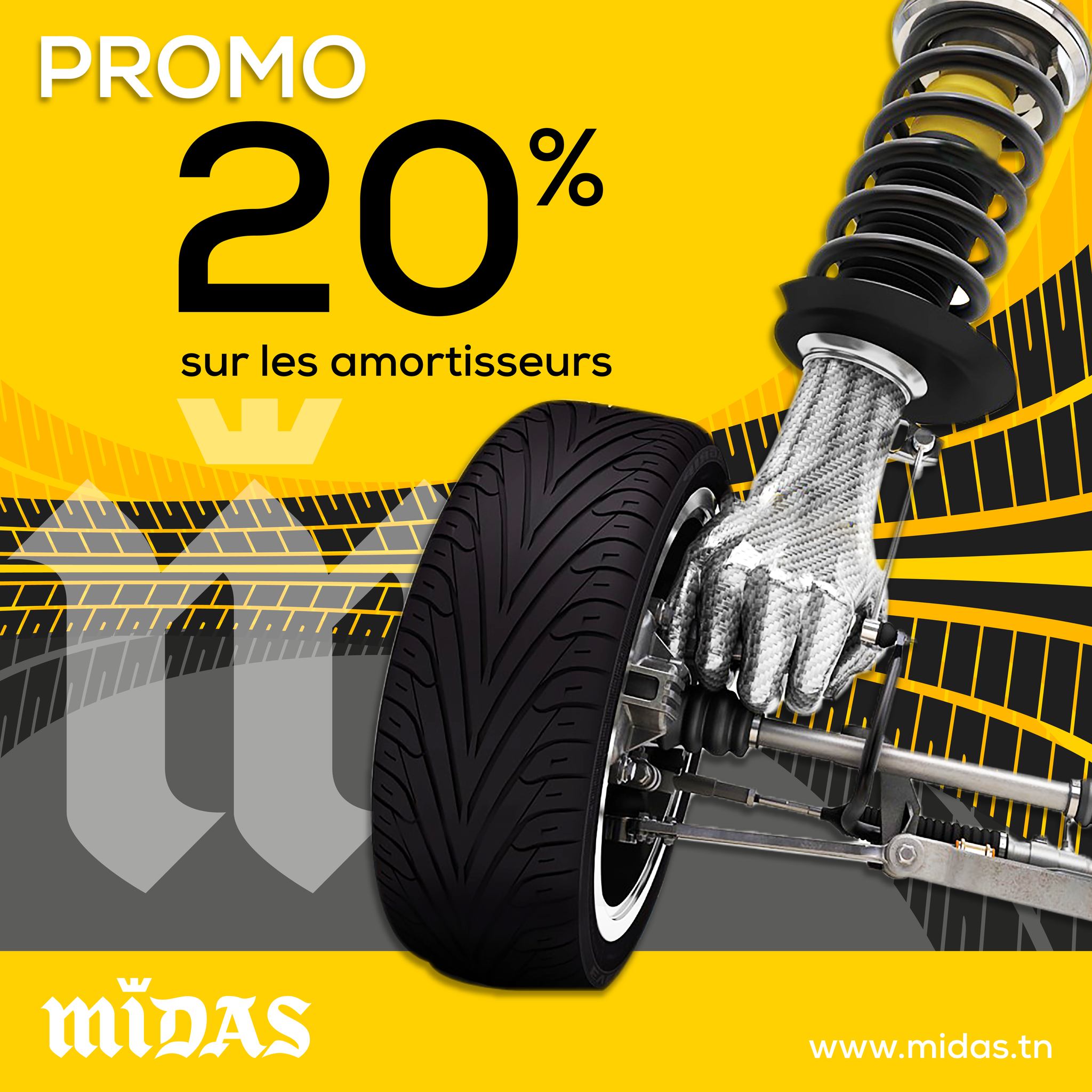 Midas Tunisie - 📣Promo #Amortisseurs ②⓪% de #réduction Diagnostic ...