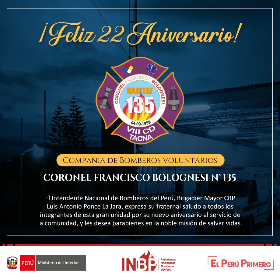 La INBP,... - Intendencia Nacional de Bomberos del Perú