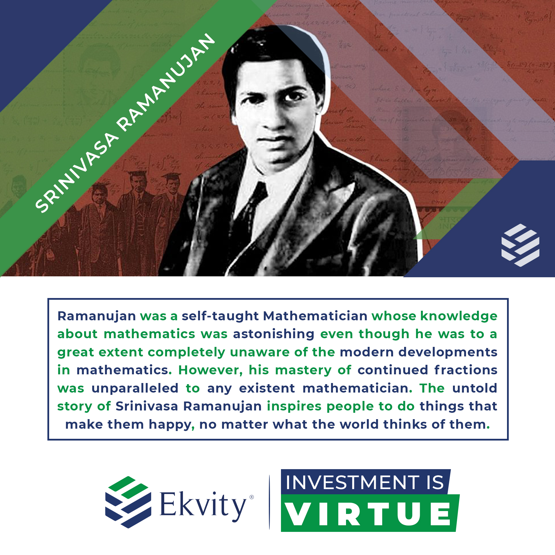 Ekvity - Dec 22 marks the birth anniversary of famous...
