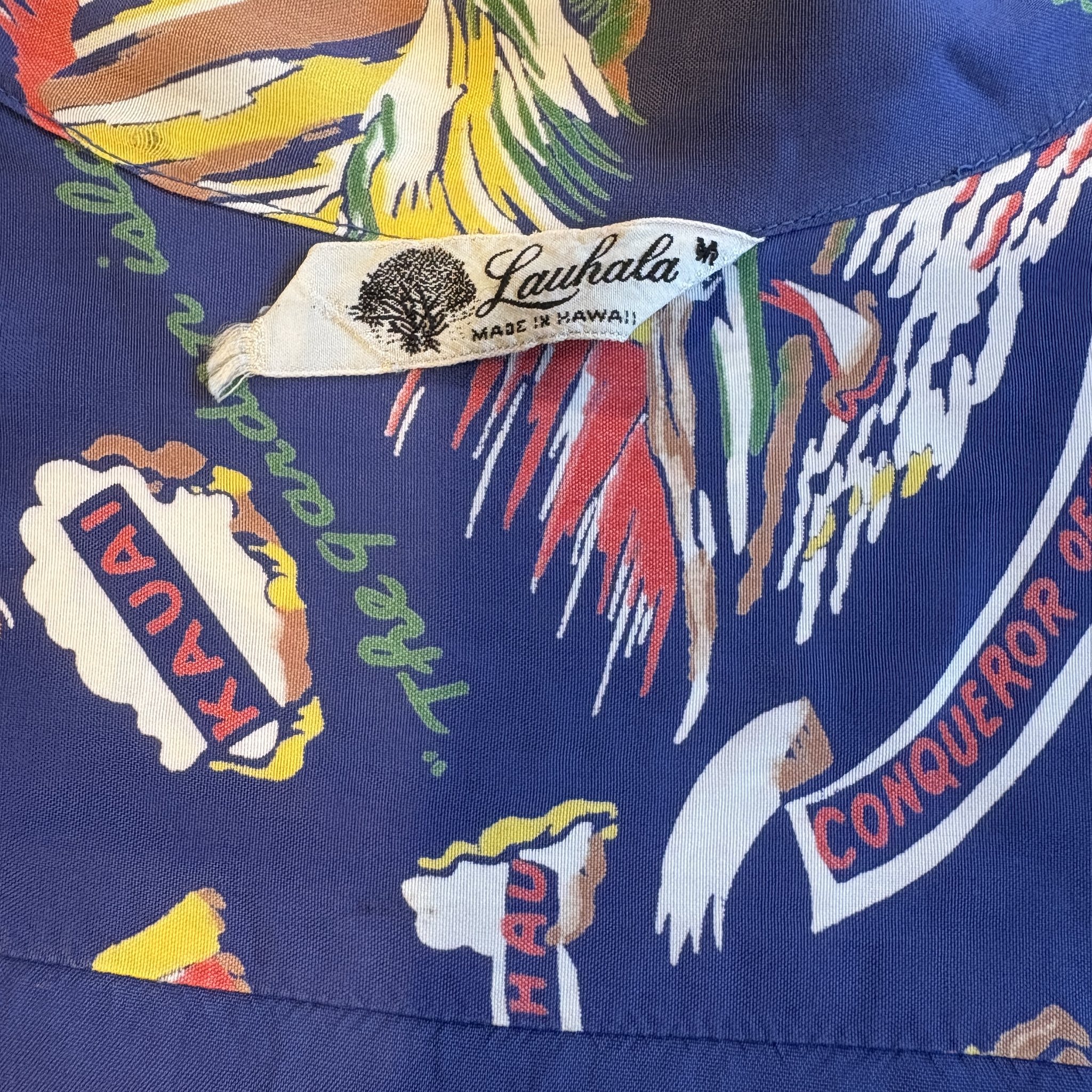 Rare 1940s graphic rayon shirt acquisition and care tips