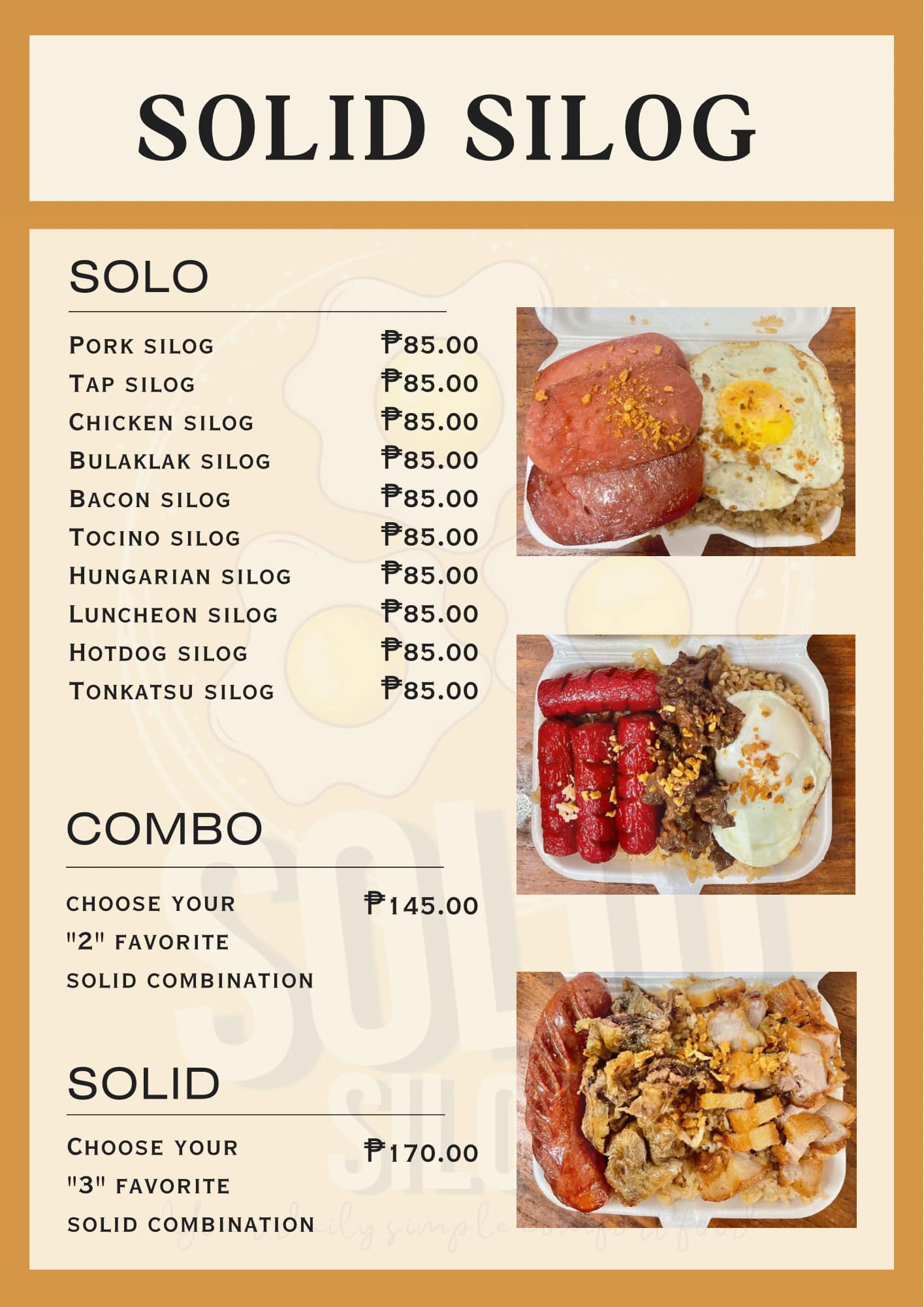 Solid Silog - ‼️ AVAILABLE NOW ‼️ 3PM - 3AM ‼️ For pick...
