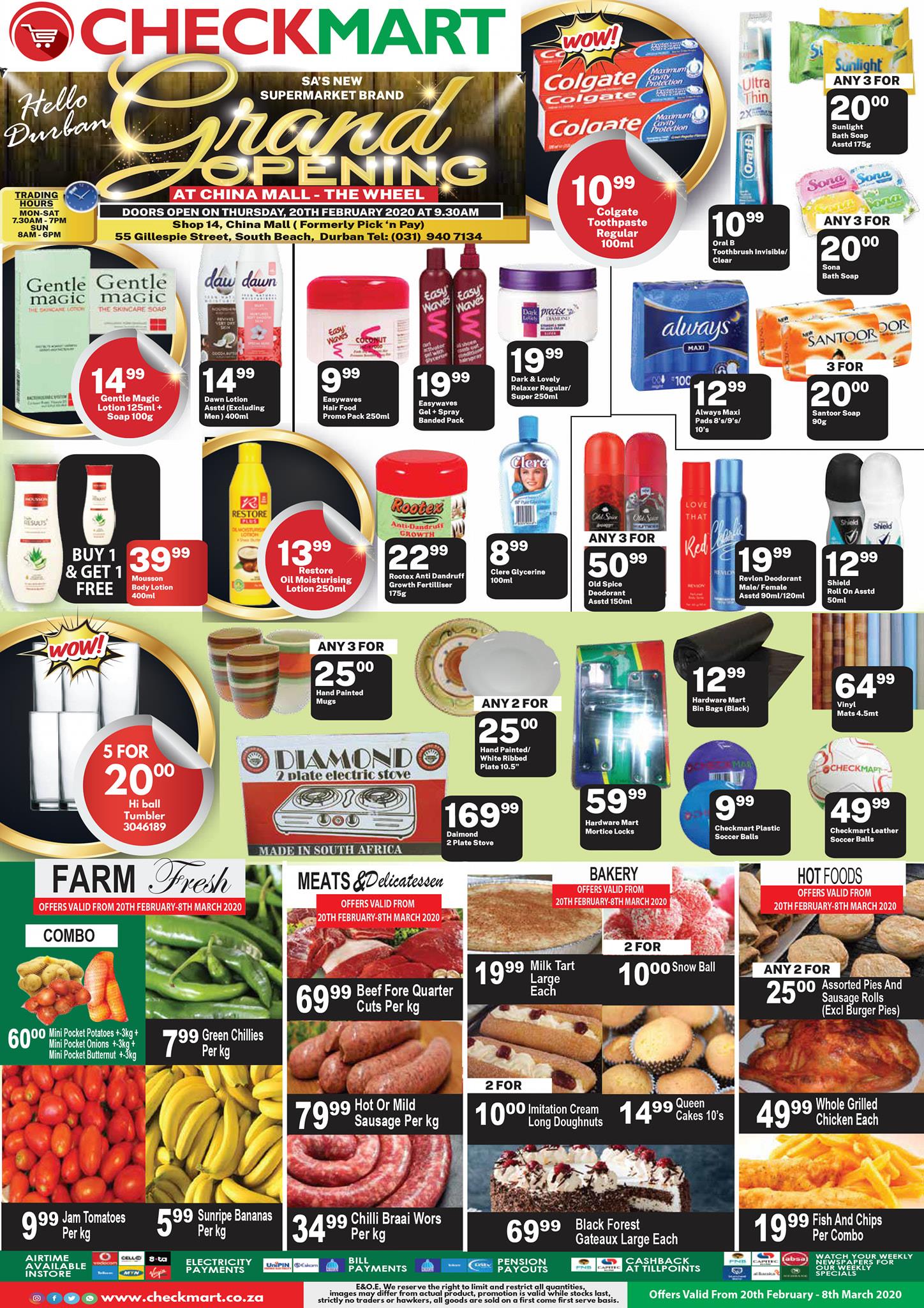 Prepare yourself Durban for our... - Checkmart Supermarket | Facebook