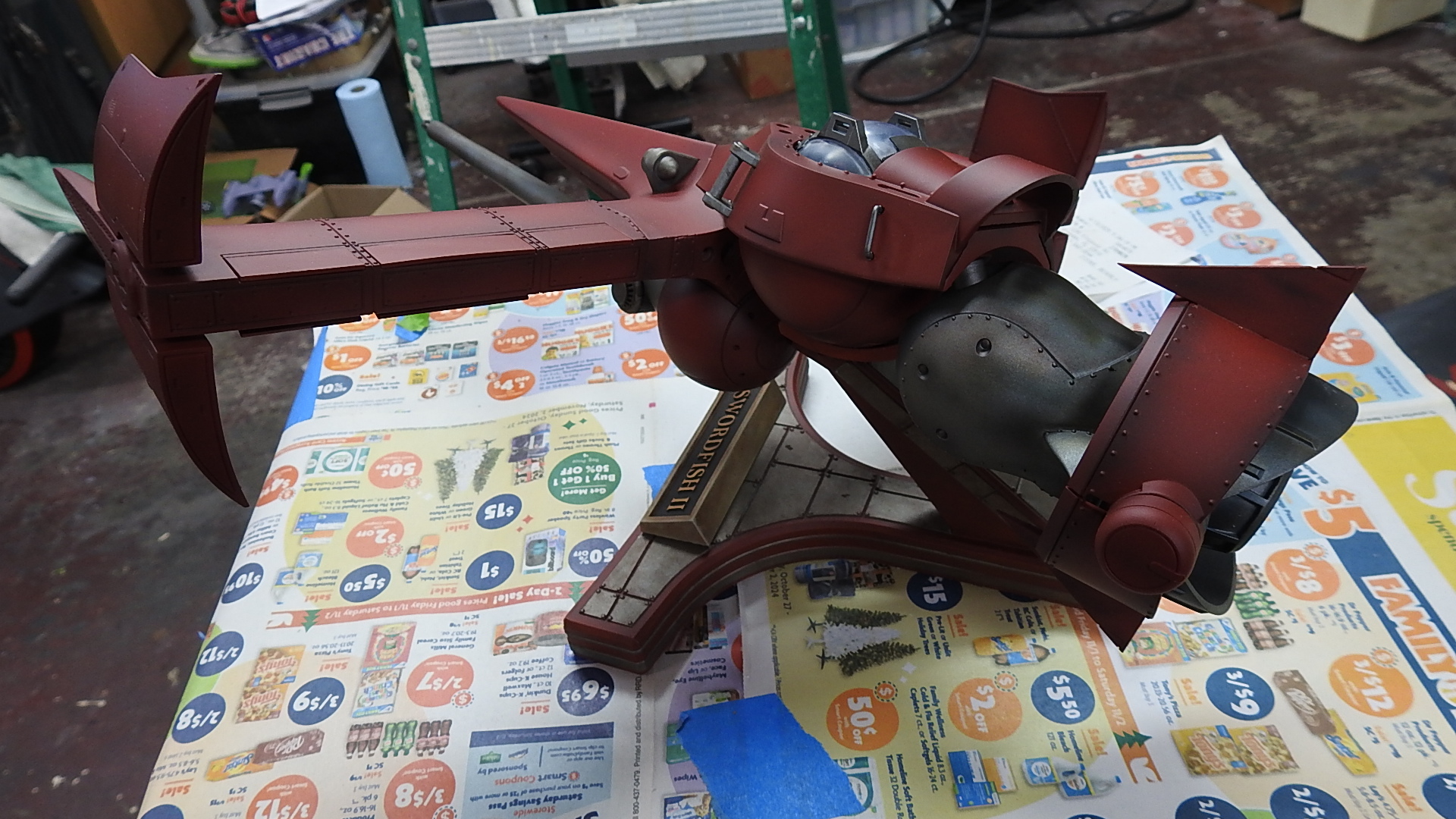 Good Smile Cowboy Bebop Swordfish II Model Kit - 1:48 Scale Plastic Model With Light-Up Features & Articulated Parts
