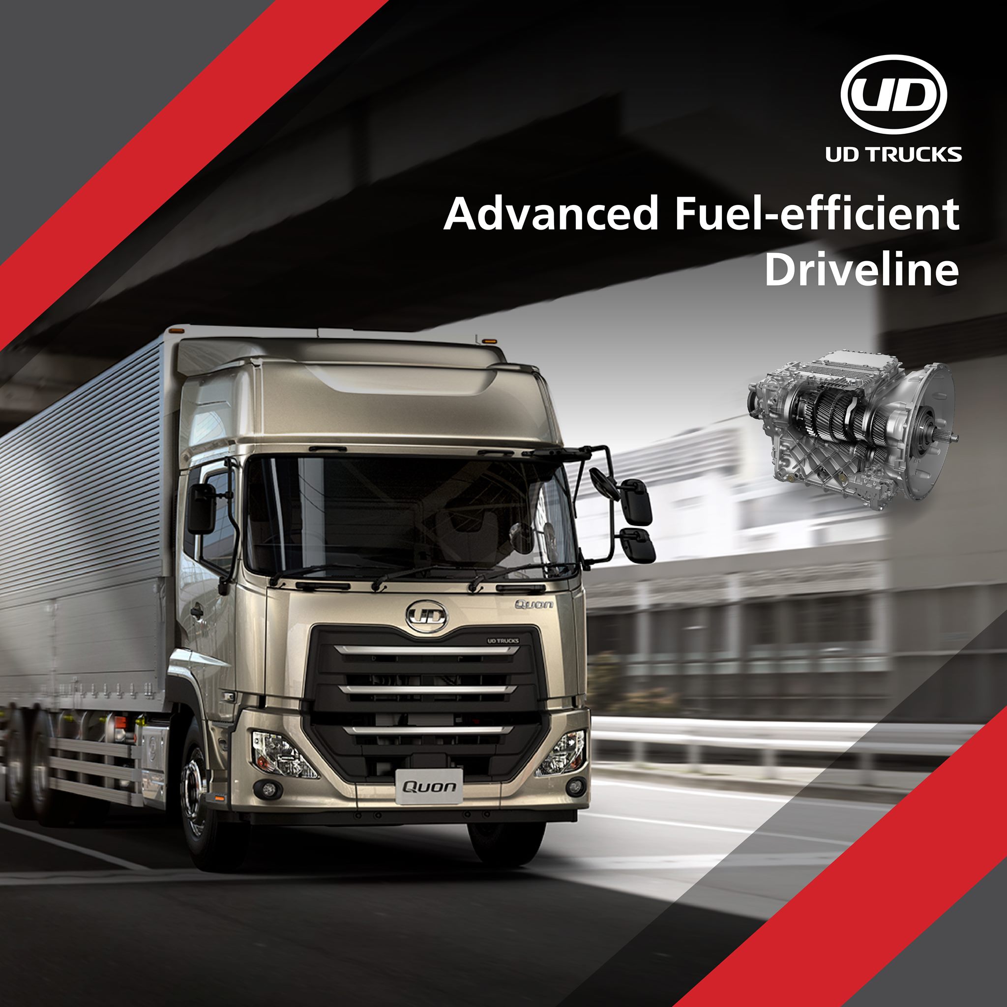UD Trucks Singapore - The Quon driveline, featuring the clean GH11 ...