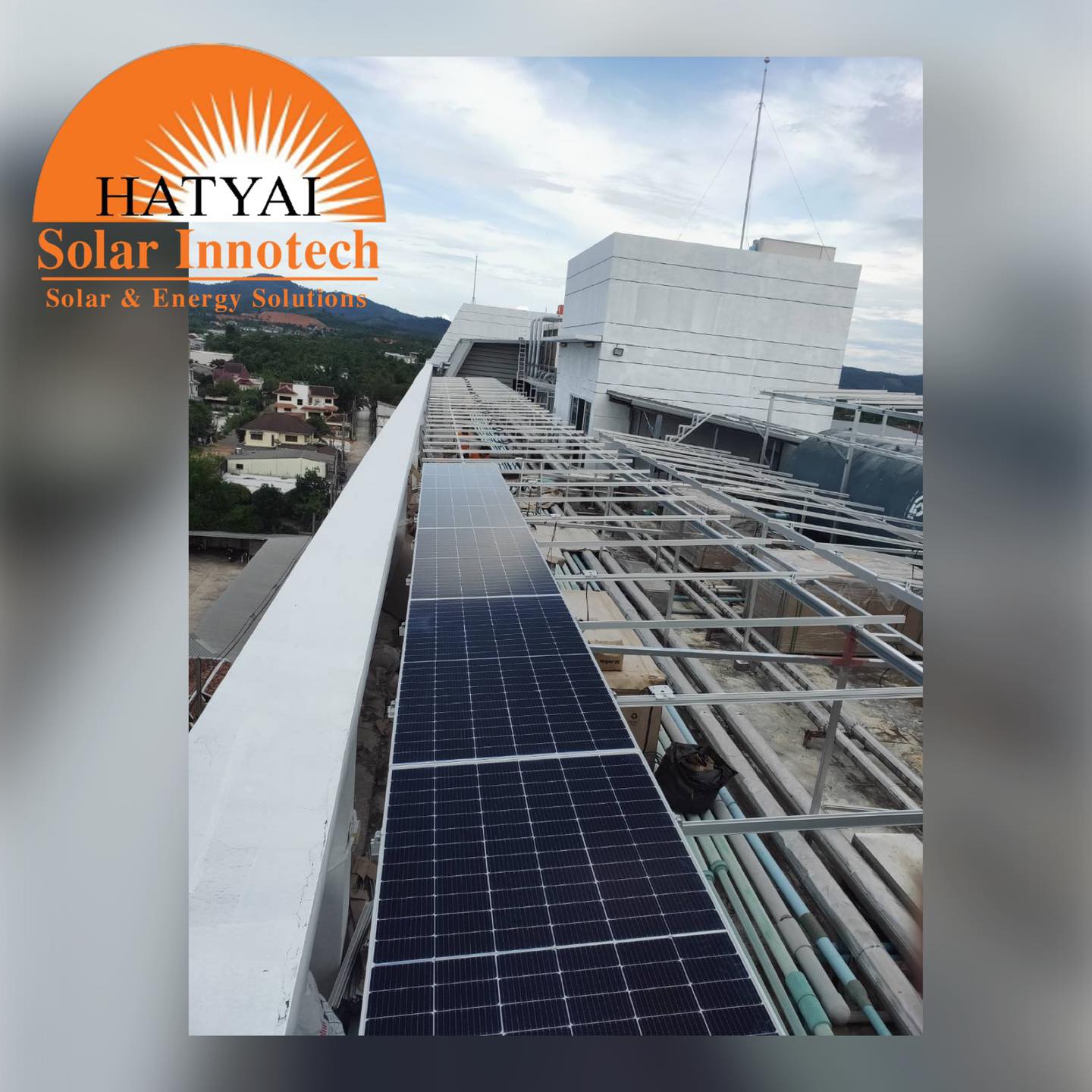 เริ่มต้นวางแผงโซล่าเซลล์แล้วครับ….... - Hatyai Solar Innotech-สาขา2 ...