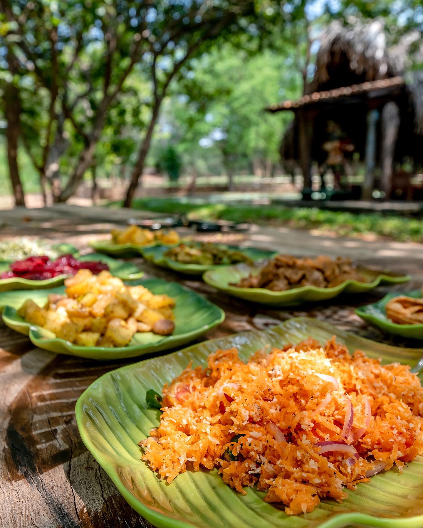 banyan - Lunchtime at Banyan Camp - traditional Sri Lankan Rice&Curry ...