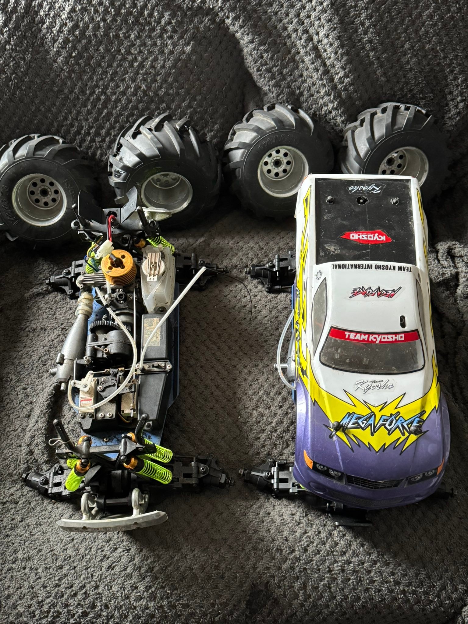 Anyone have kyosho mega force for sale? Good running condition