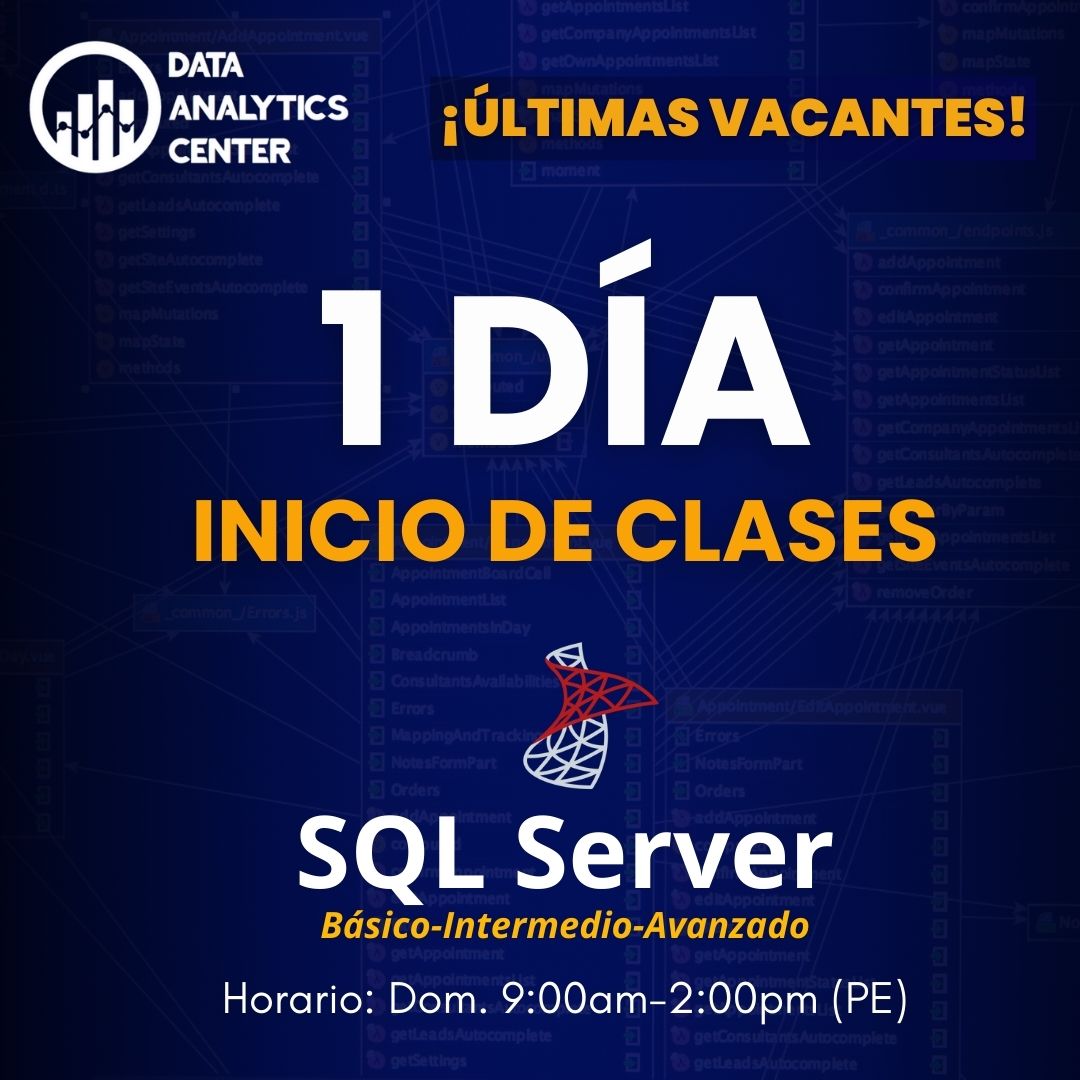 #SQL 🔴1 día para el inicio de... - Data Analytics Center