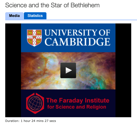 O Star of... - The Faraday Institute for Science and Religion