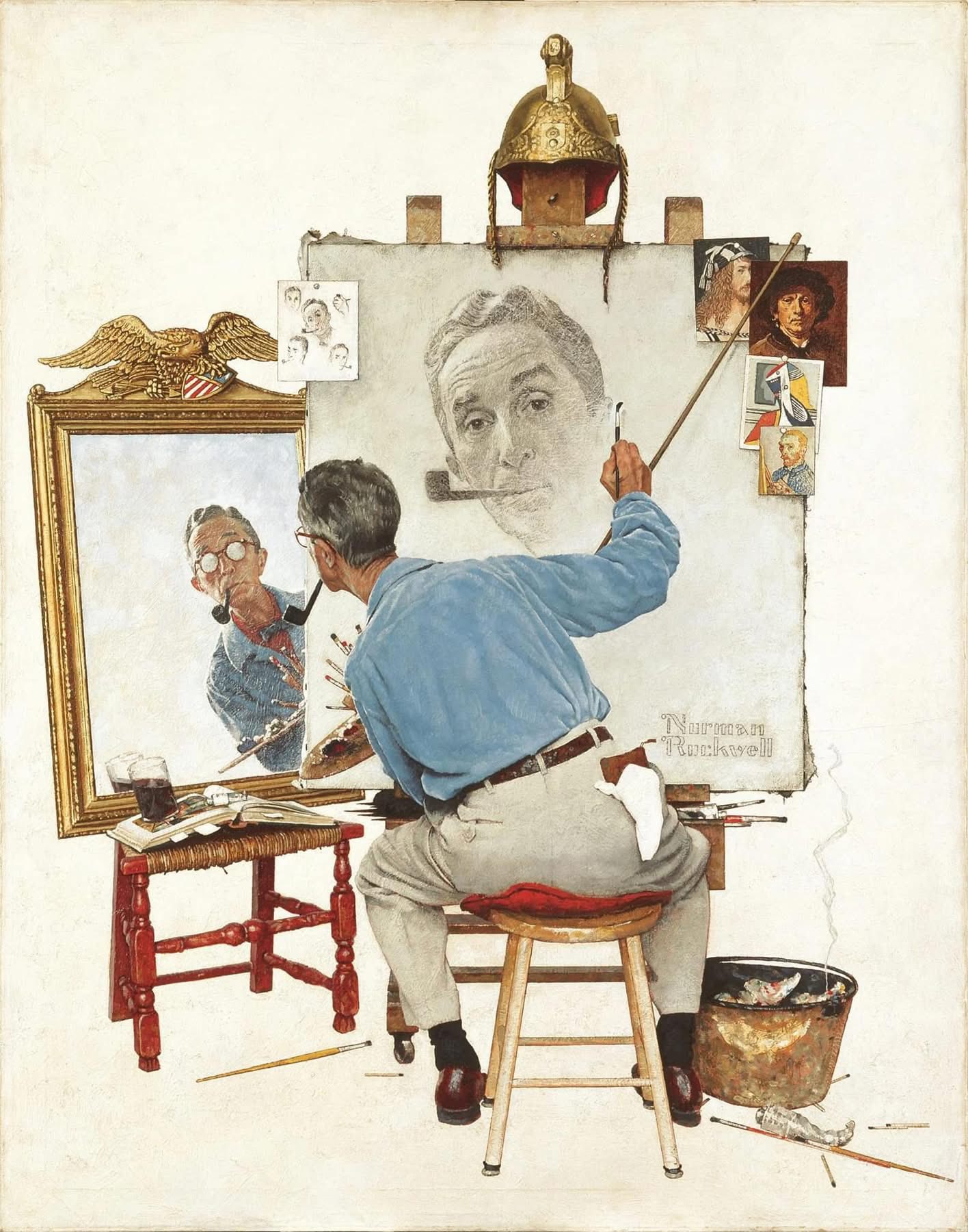 Norman Rockwell's american culture illustrations