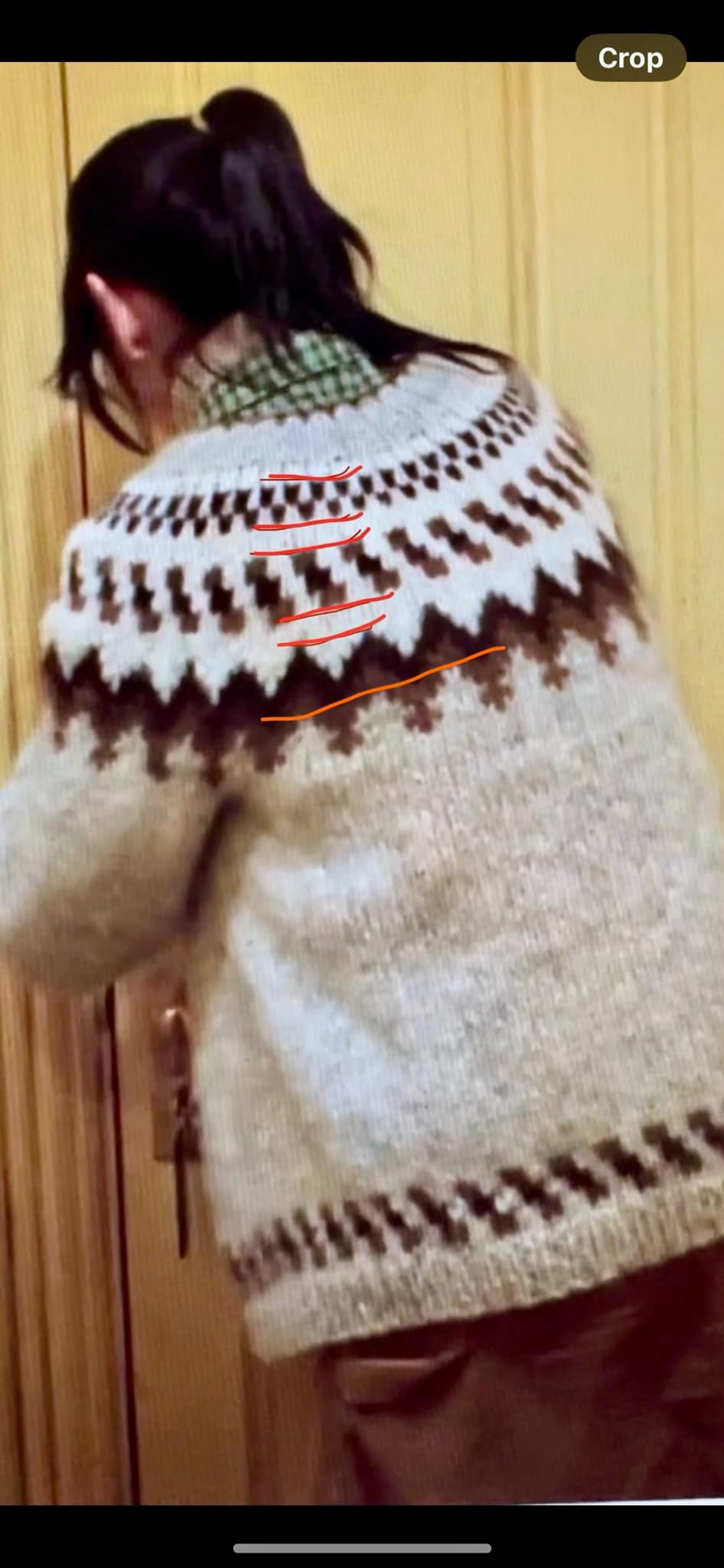 What decrease rounds for bottom-up Wendy Torrence sweater yoke?