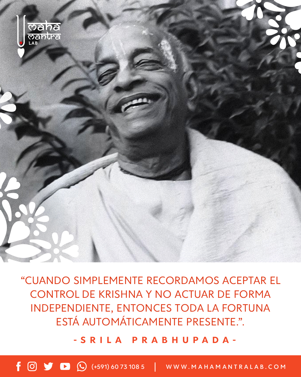 Maha Mantra Lab - Srila Prabhupada, ki jay! 🧡🌸🧡🌸🧡🌺🧡🌸🧡🌸🧡... | Facebook