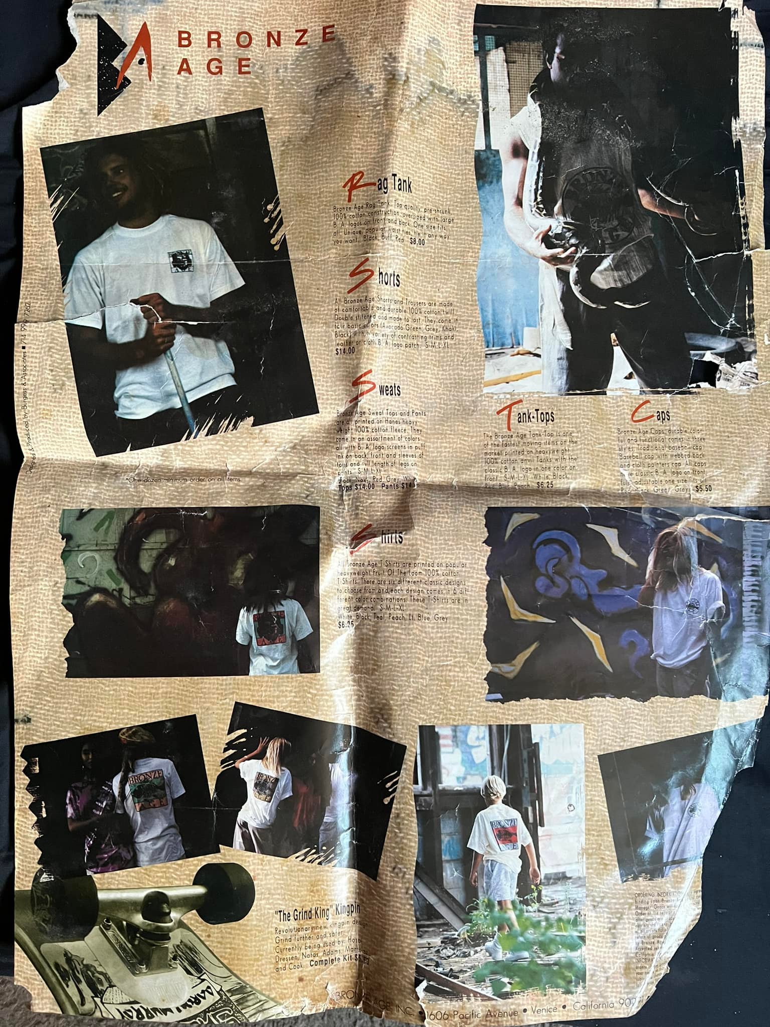 トップス venice street wear dogtown bronze age Vintage photo shoot with Dogtown boys for Bronze Age