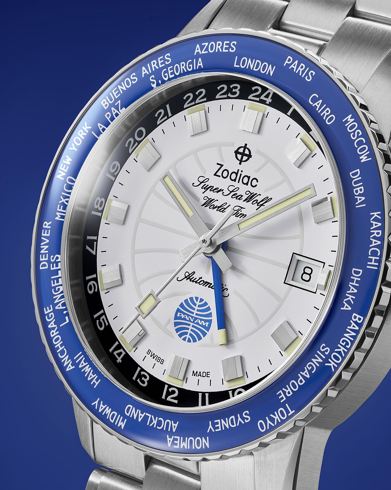 This bold iteration of the new Super Sea Wolf GMT shows off in a 
