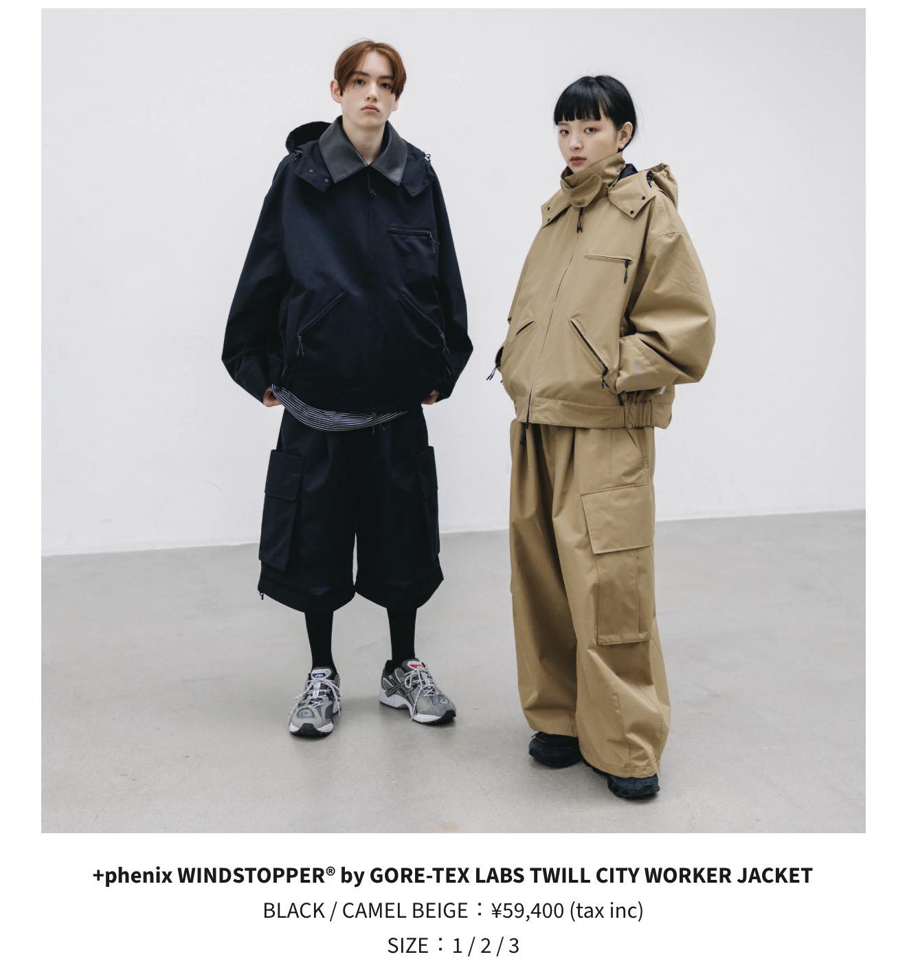 CLESSTE +phenix TWILL CITY WORKER JACKET Phenix Windstopper Gore
