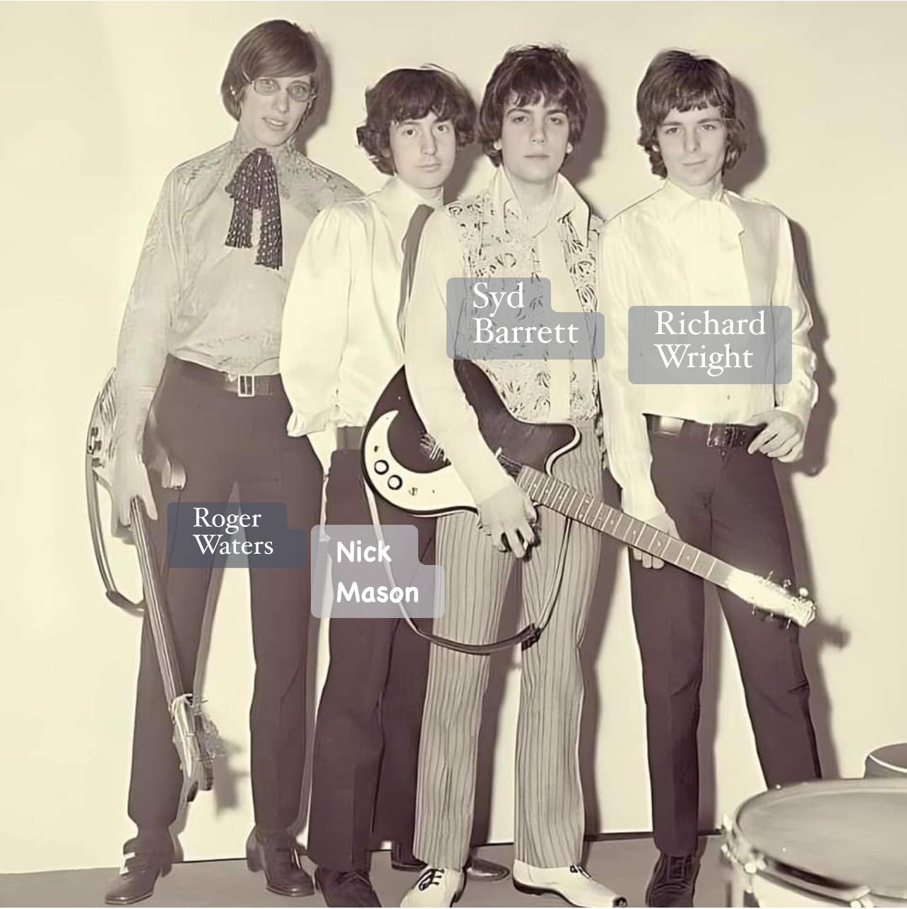 Young Pink Floyd on 1st of March 1967 before David Gilmour joined 