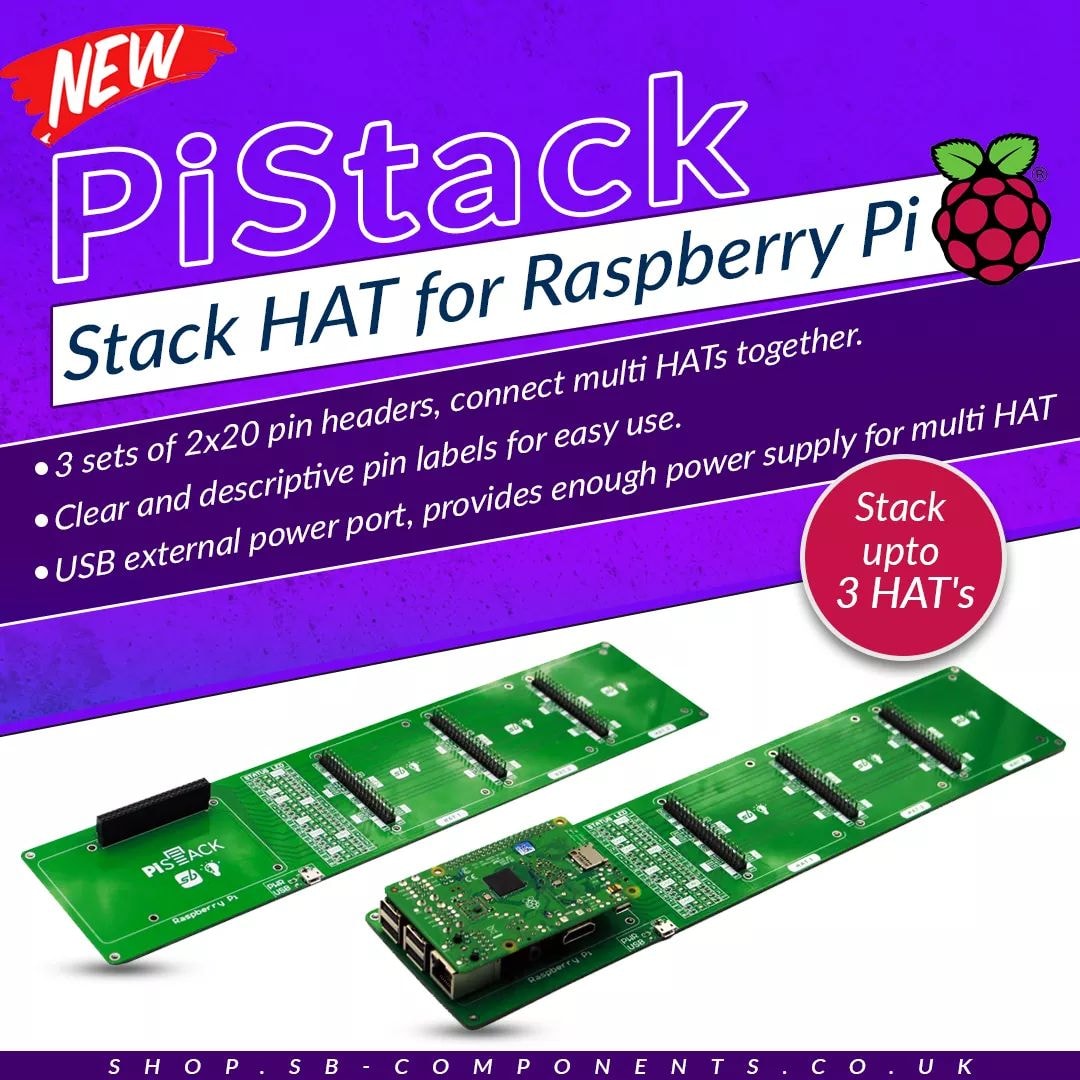 #PiStack - Stack #HAT for... - SB Components Ltd