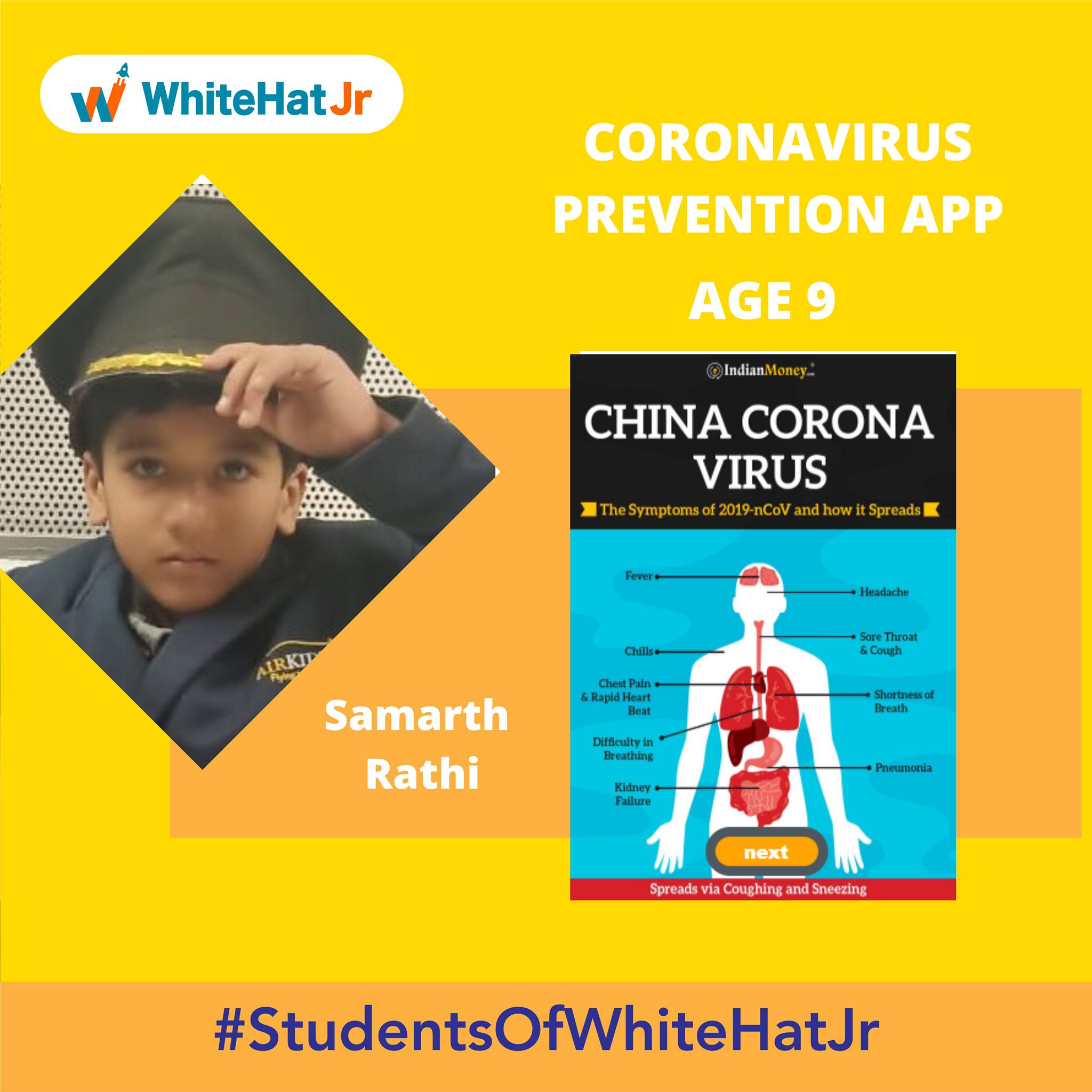 WhiteHat - Meet Samarth Rathi, from Surat. He has made an APP on the ...