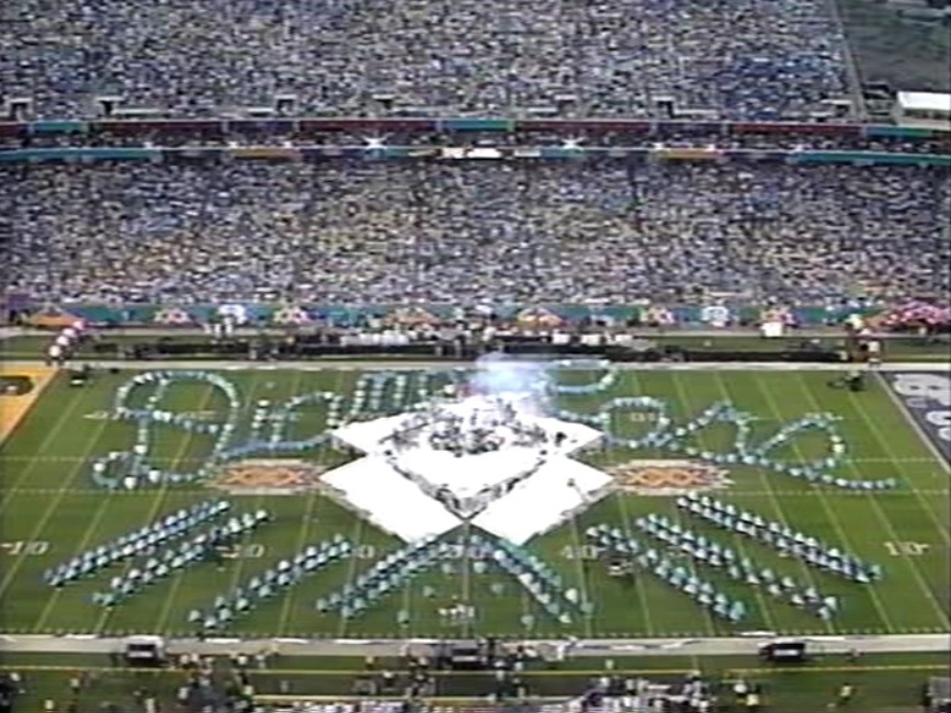 トップス 90's Original Blue michael ross Diana Ross headlines Super Bowl XXX halftime show