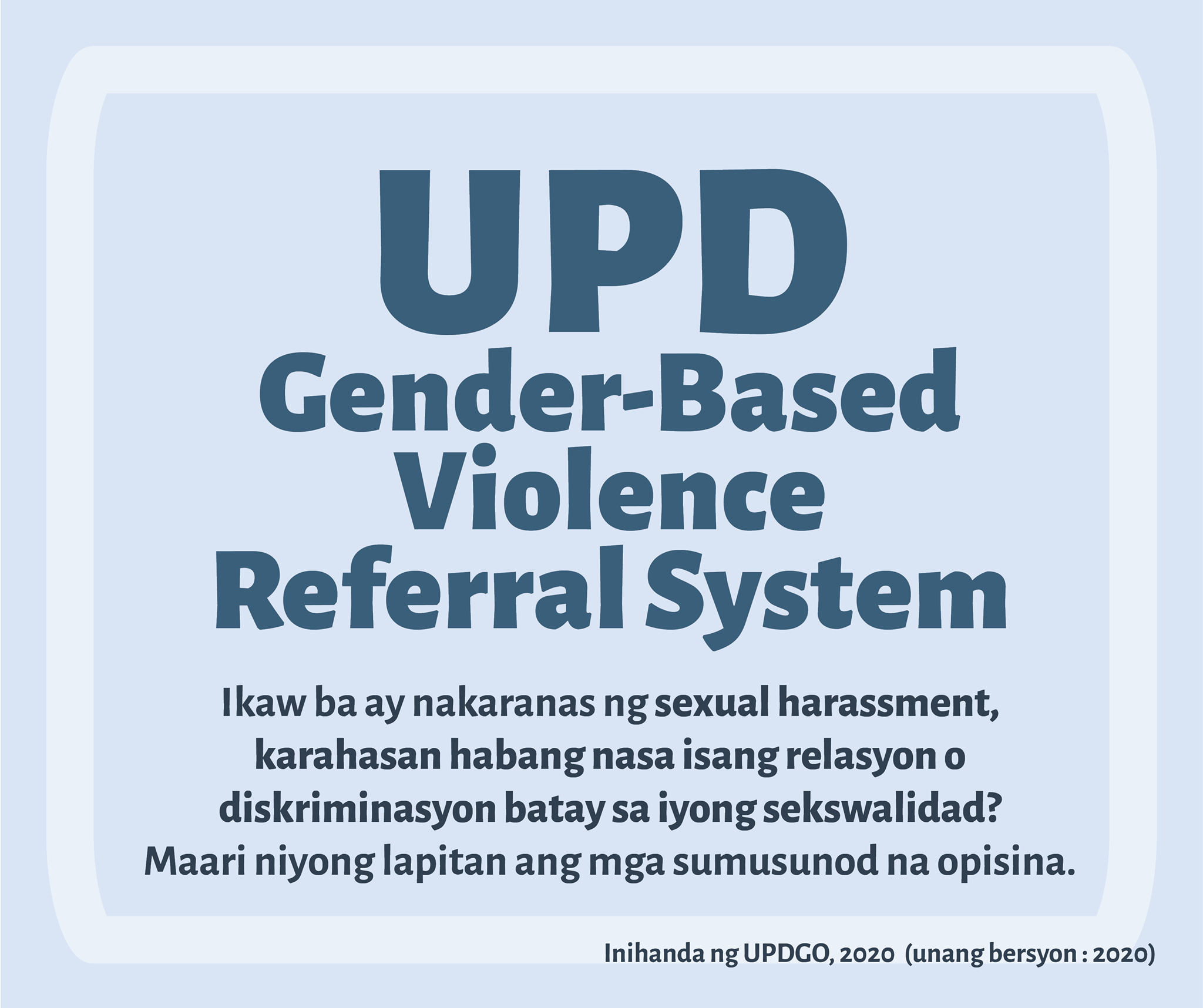 Narito ang UP Diliman... - UP Diliman Gender Office | Facebook
