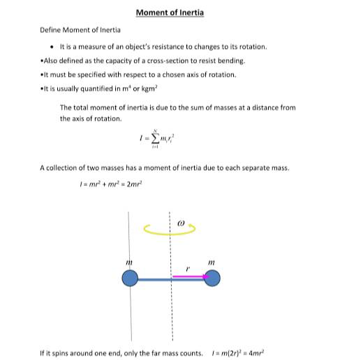 MOMENT OF INERTIA: The... - Mechanical Engineers Rocks. | Facebook