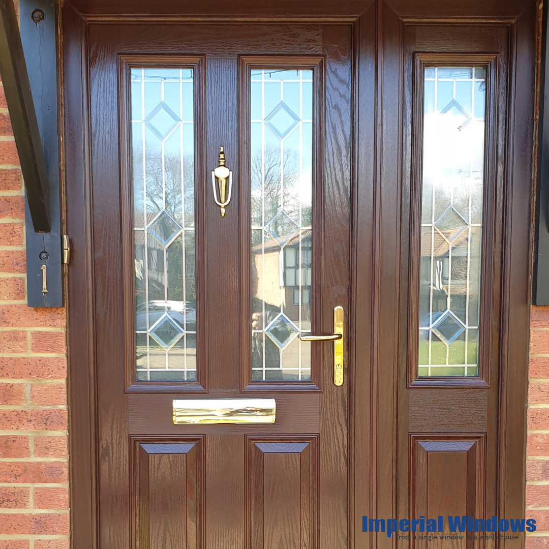 Our rosewood door with composite infill... - Imperial Windows | Facebook