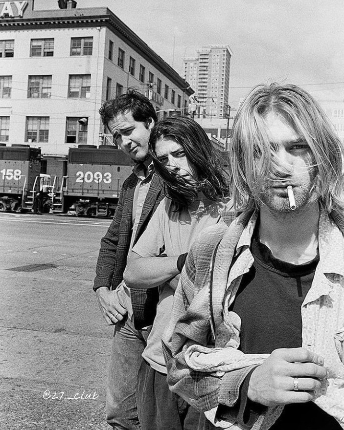 Nirvana, 1993. Photo by Renaud Monfourny.