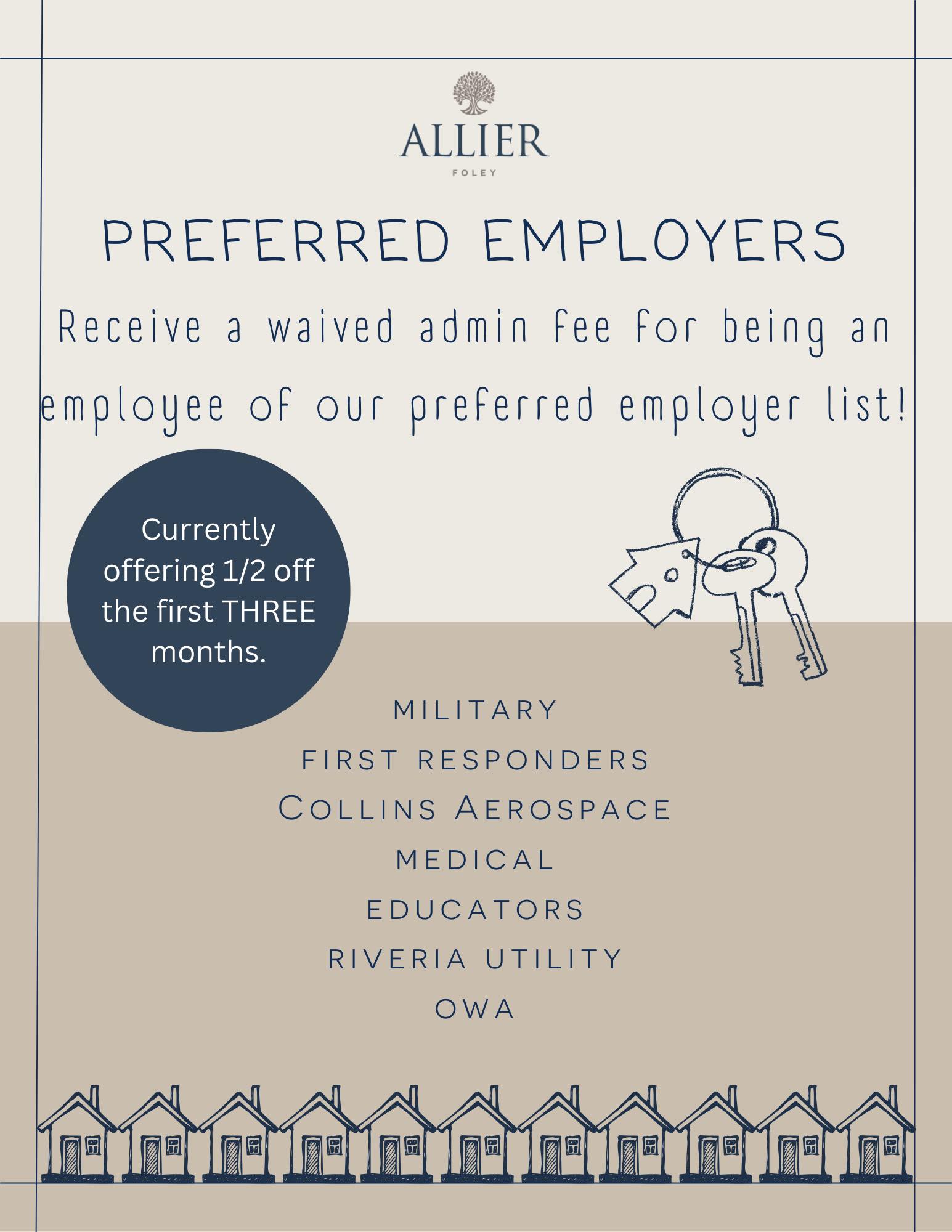 Allier Foley - 💼 Preferred Employers Come tour our brand... | Facebook