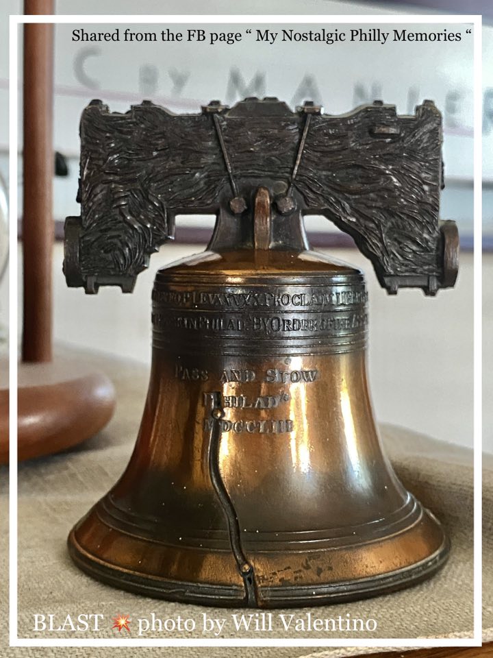 Vintage souvenir Liberty Bell from Independence Hall