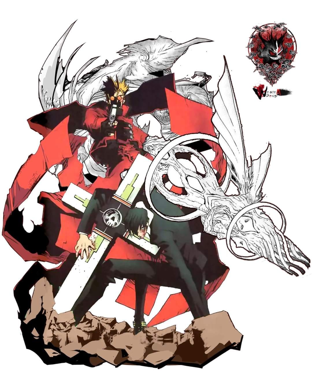 Weare A Design Studio Vash & Nicolas Wolfwood WIP #trigun #anime