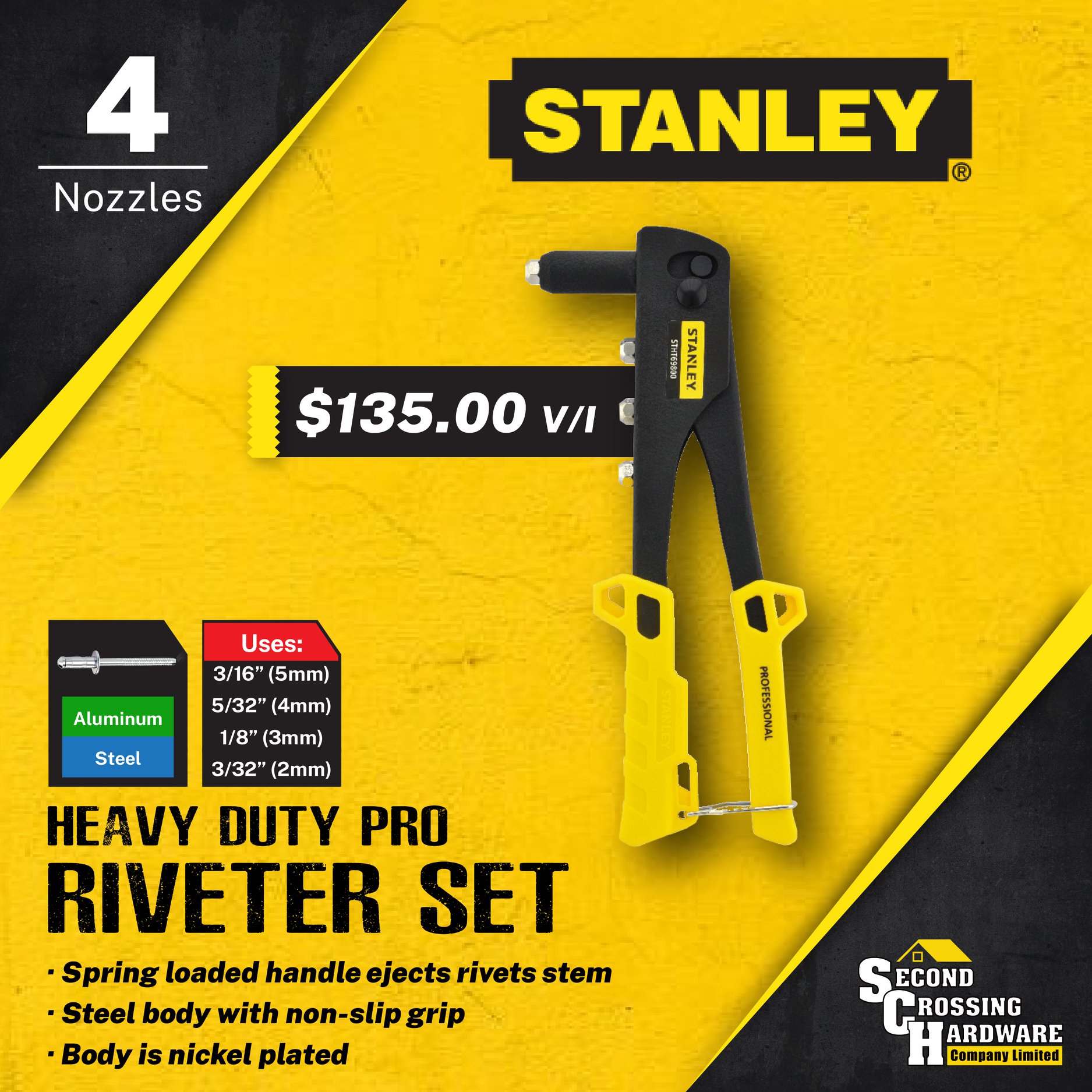 The Heavy Duty Pro Riveter Set... - Second Crossing Hardware