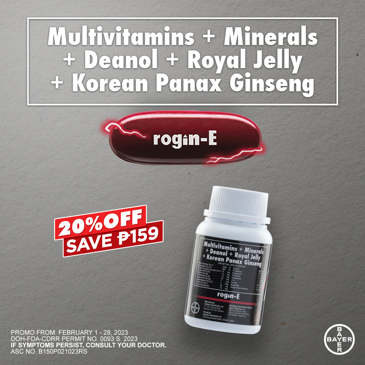 Mercury Drug Corporation - Multivitamins + Minerals + Deanol+ Royal ...