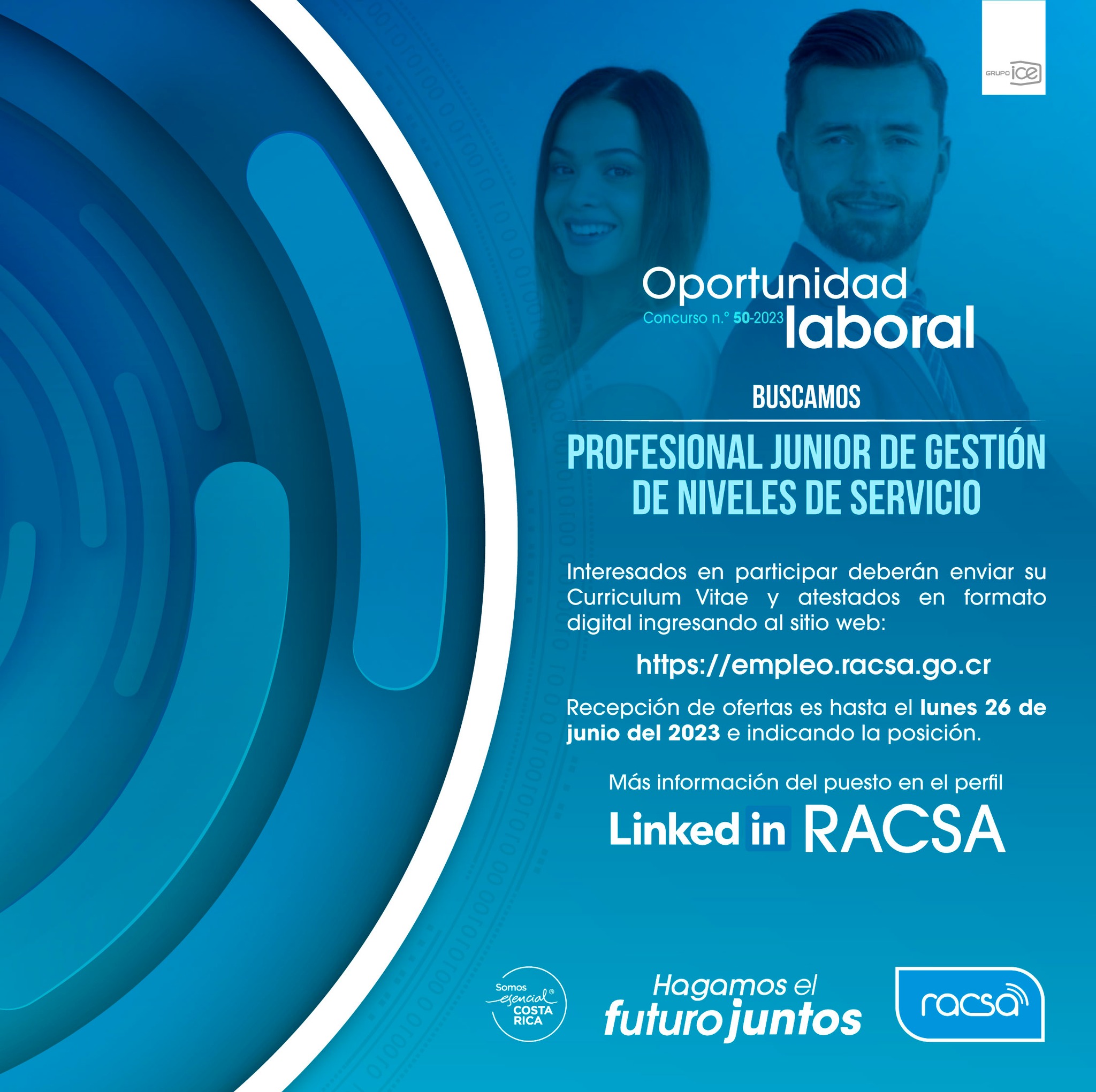 RACSA - RACSA le invita a formar parte de nuestro equipo... | Facebook