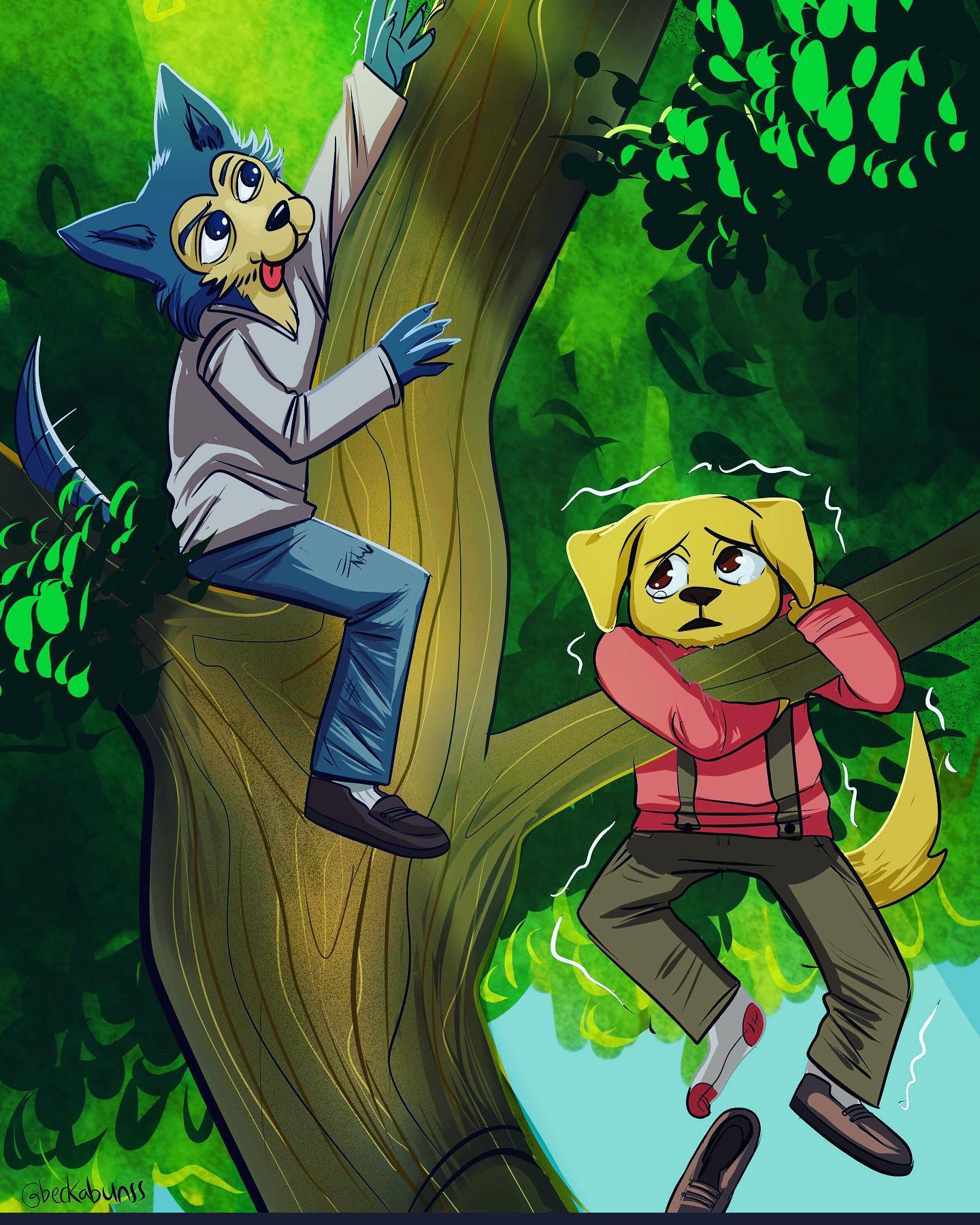 Beckabunss Art - Jack: why are we in this tree?!? Legoshi ...